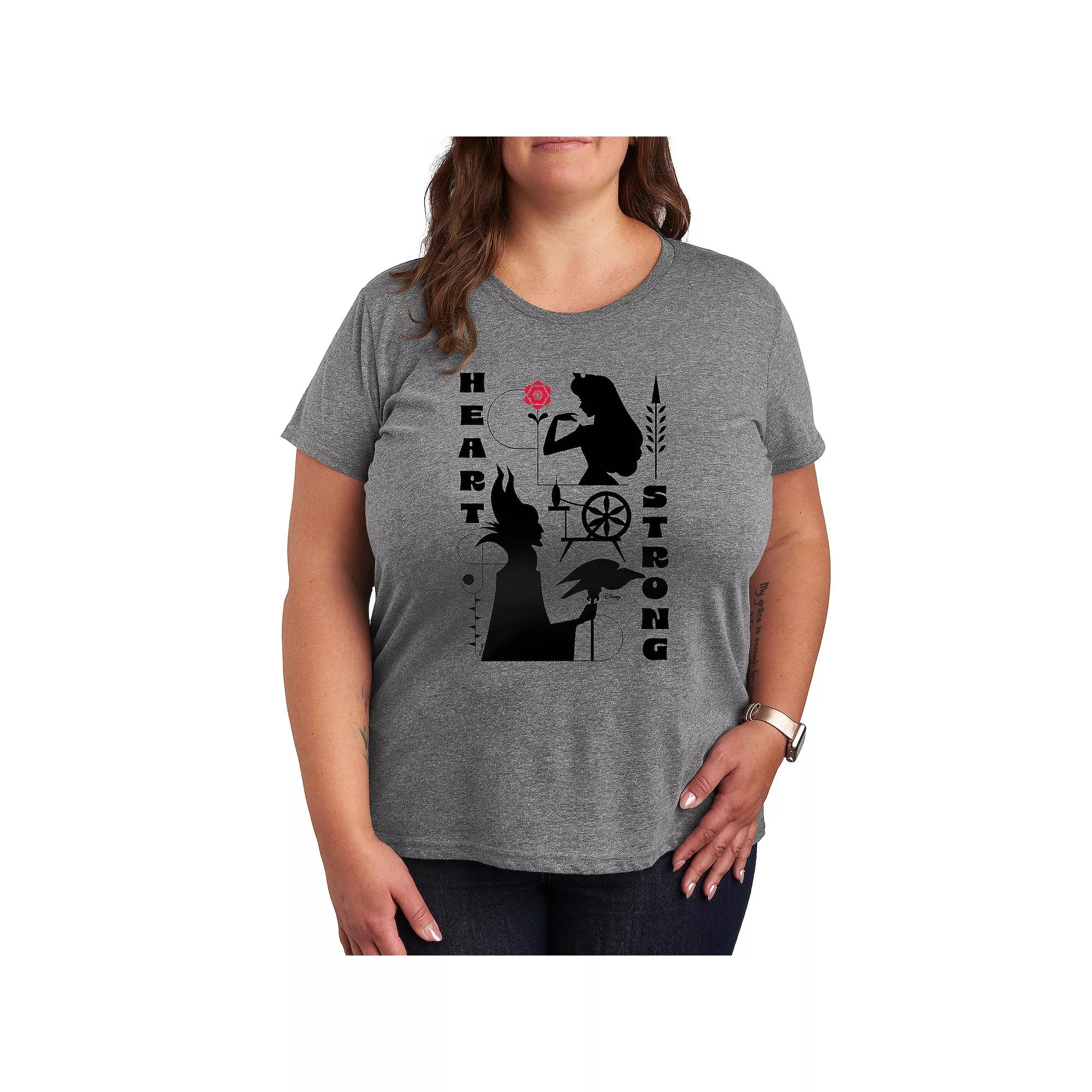 Disney's Sleeping Beauty Plus Heart Strong Graphic Tee, Women's,  Product Image