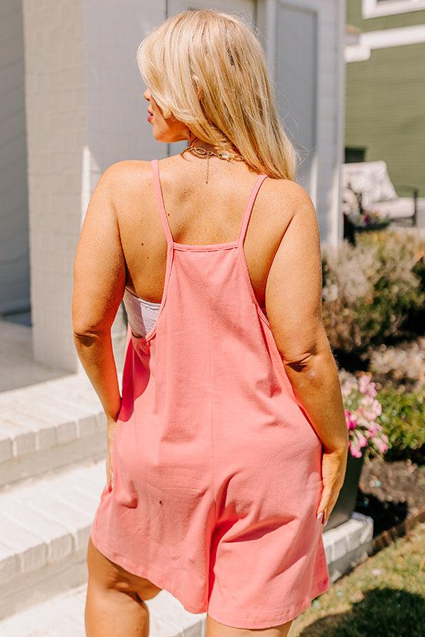 Beach Retreat Romper in Coral Curves Product Image