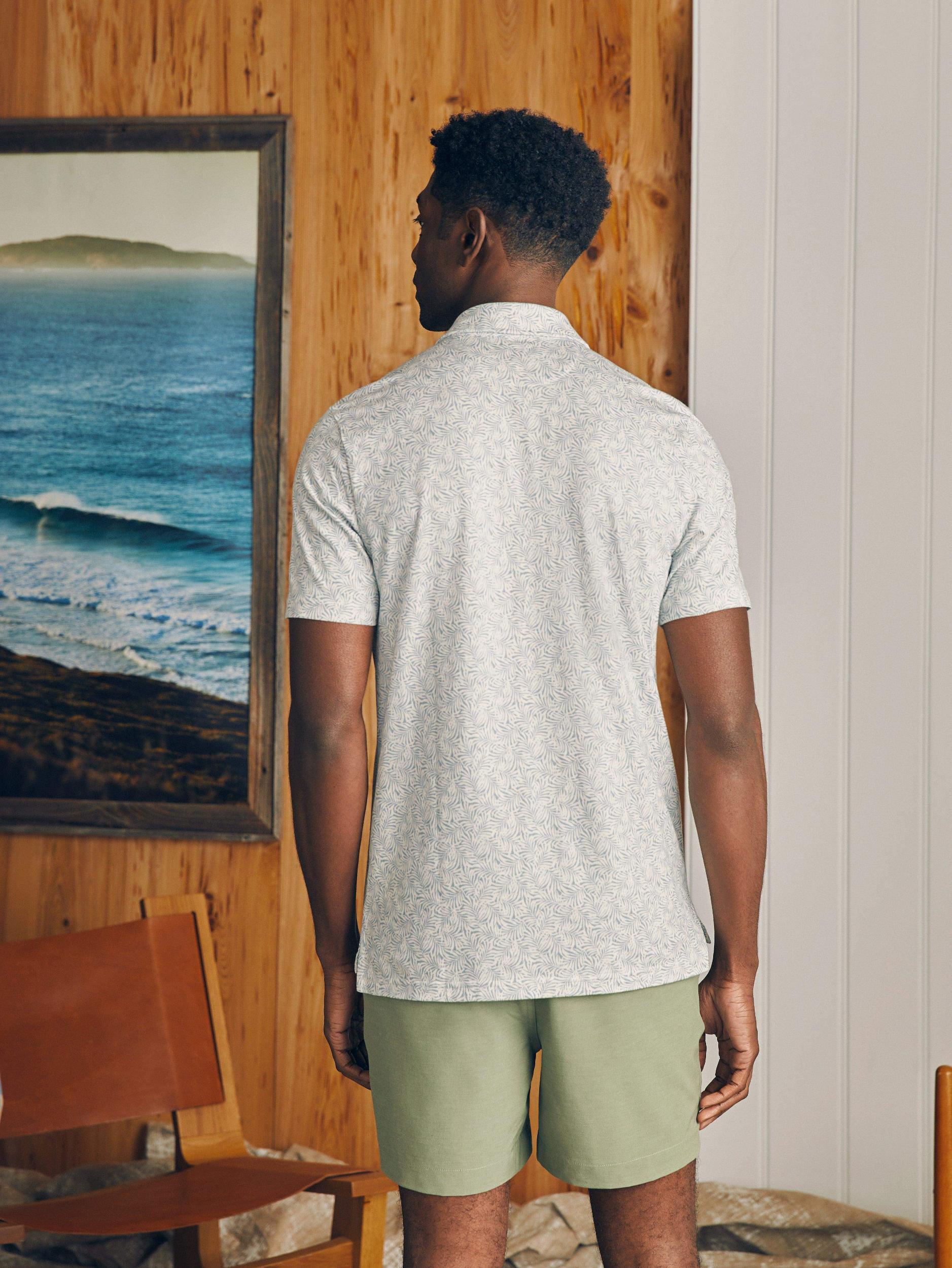 Movement™ Short-Sleeve Pique Polo Shirt - Sky Canopy Print Male Product Image