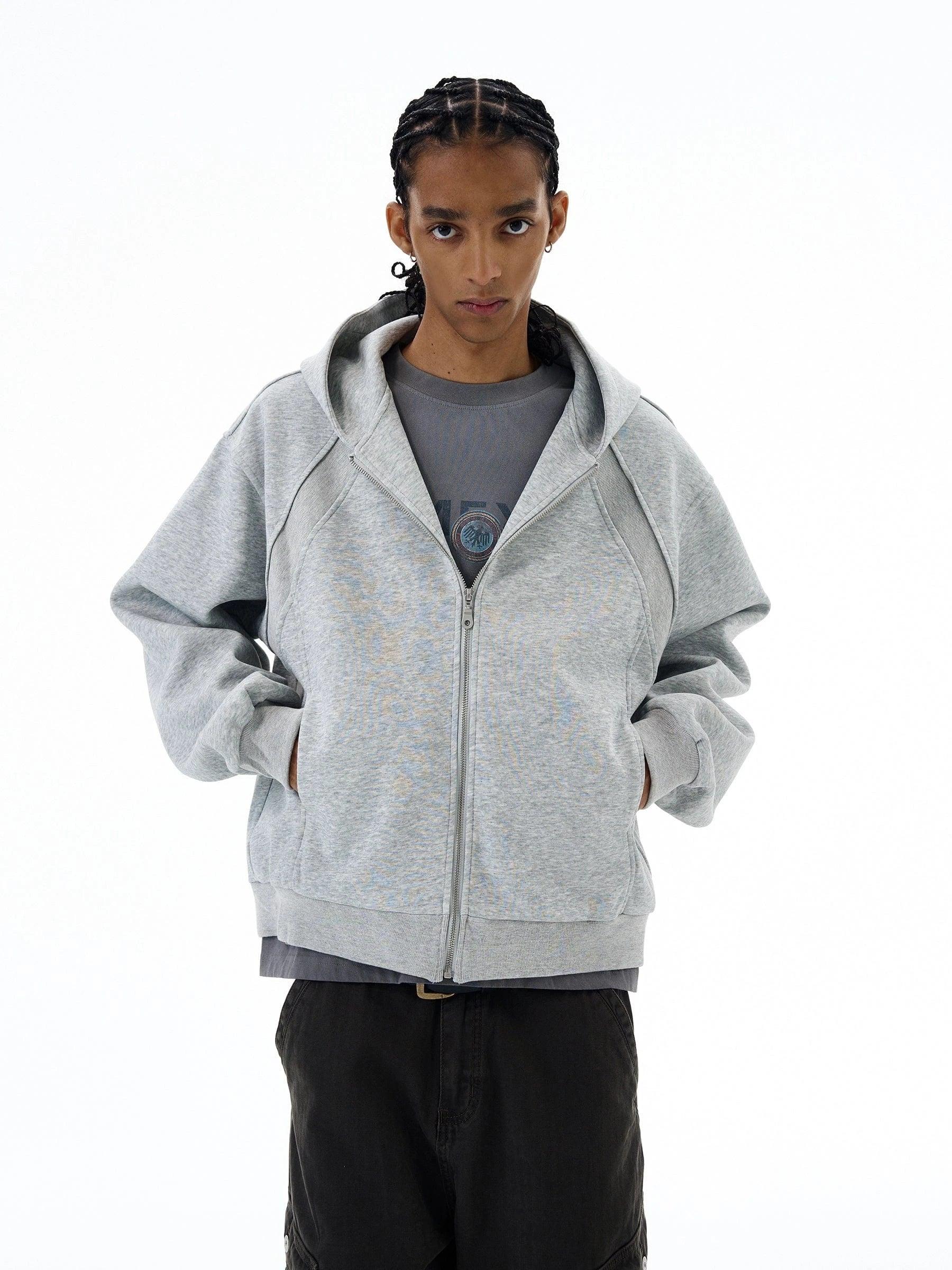 RT No. 19533 RECONSTRUCTED ZIP UP HOODIE Product Image