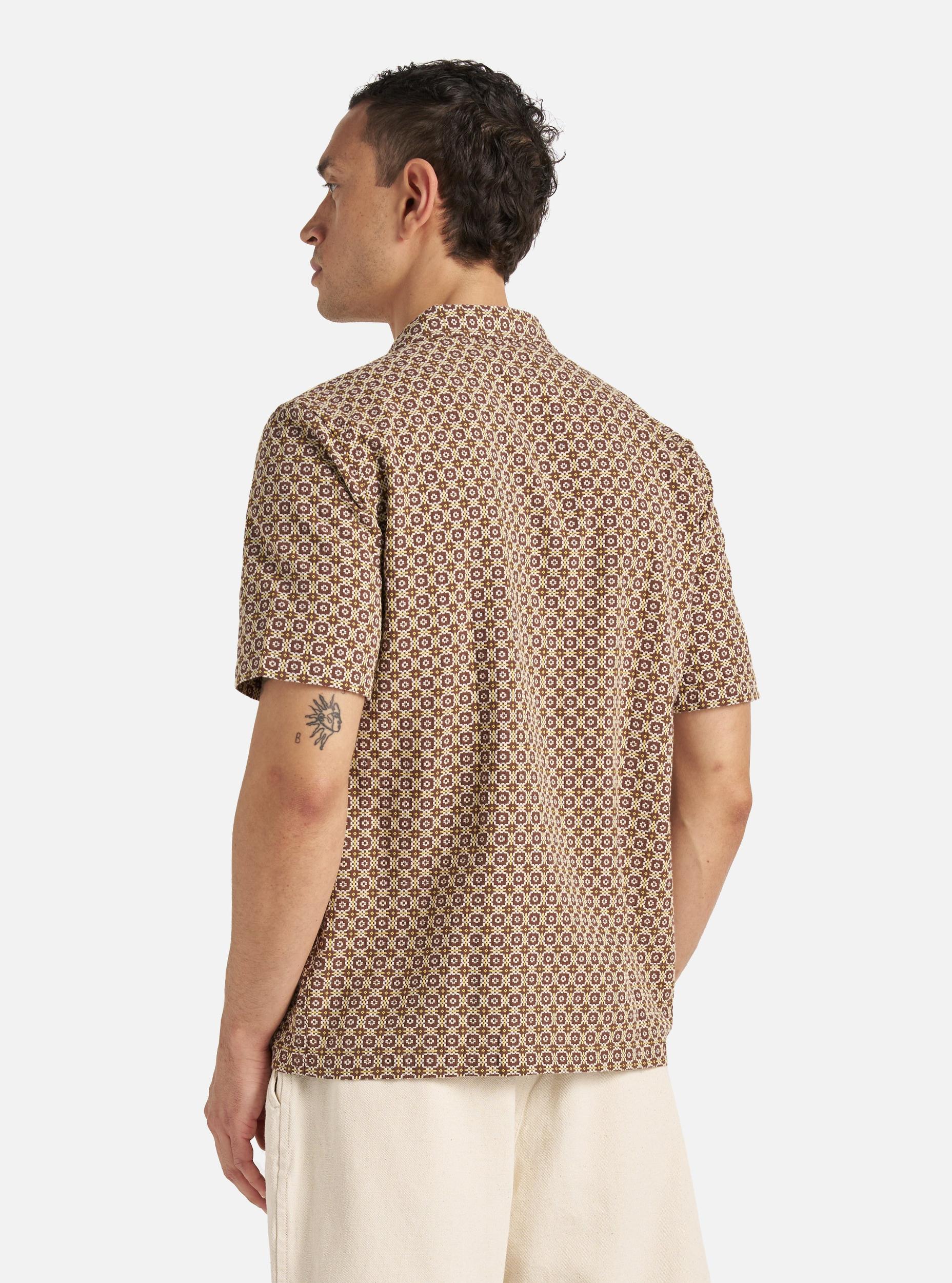 Brown Tile 1 Cotton Road Shirt Product Image
