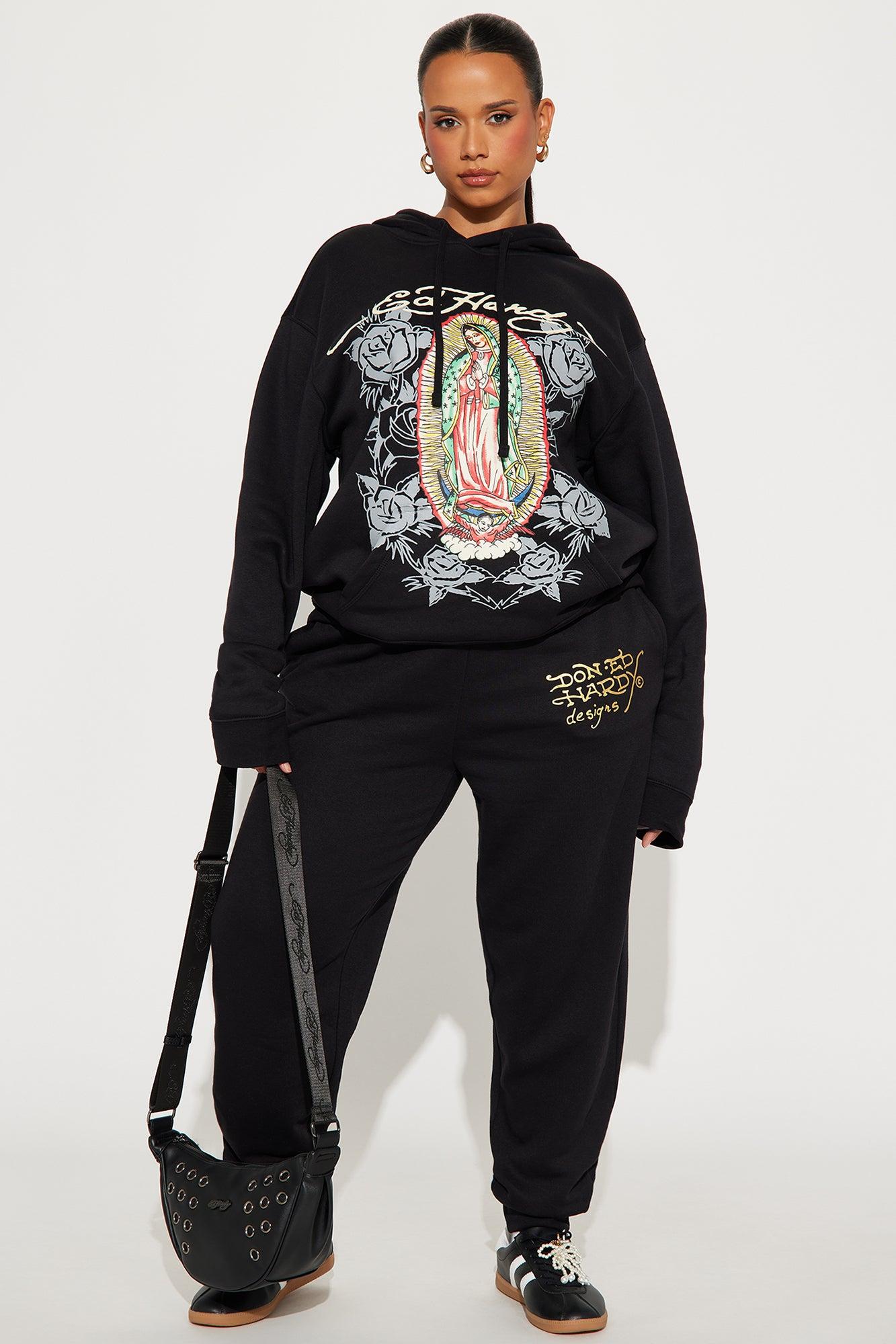 Ed Hardy Mary Hoodie - Black Product Image