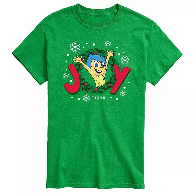 Disney / Pixar's Inside Out 2 Big & Tall Joy Wreath Graphic Tee, Men's,  Product Image
