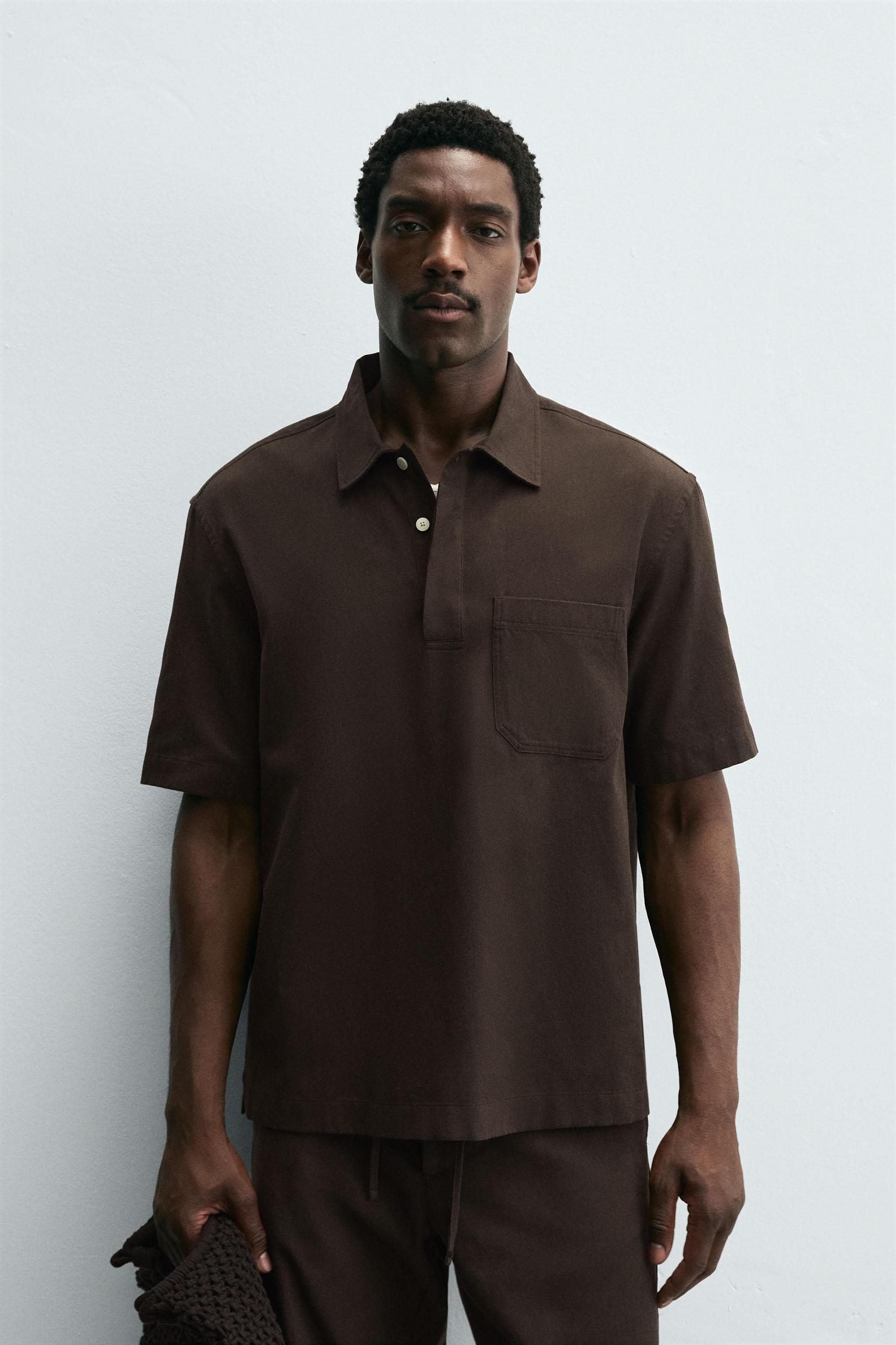 LYOCELL - COTTON POLO SHIRT Product Image