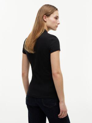 patterned-collar polo shirt Product Image