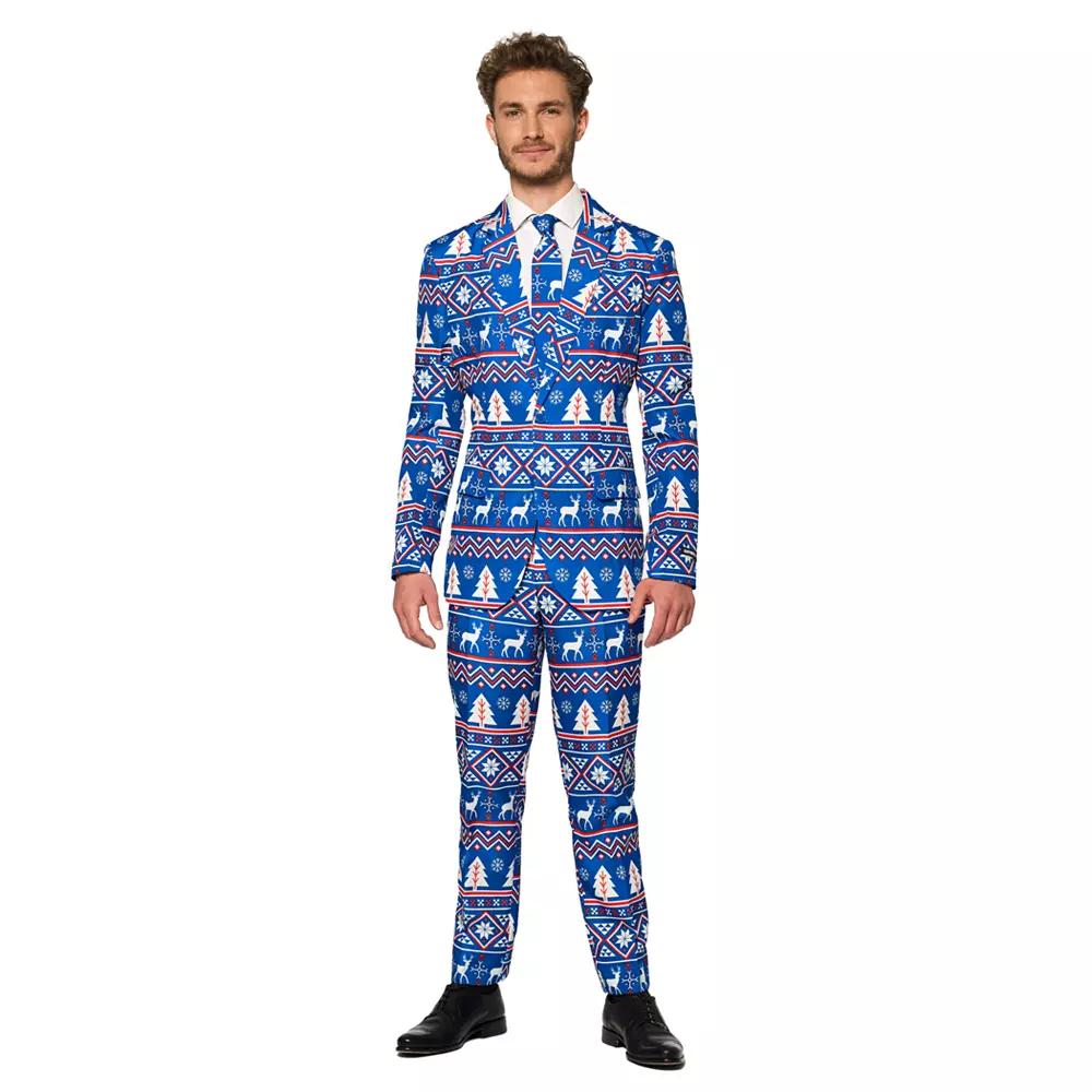 Men's Suitmeister Christmas Blue Nordic Suit,  Product Image
