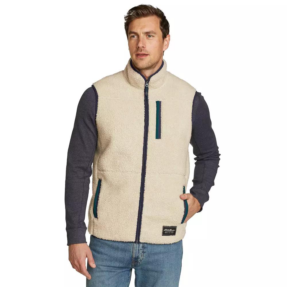 Men's Eddie Bauer Chilali Faux Shearling Fleece Vest,  Product Image
