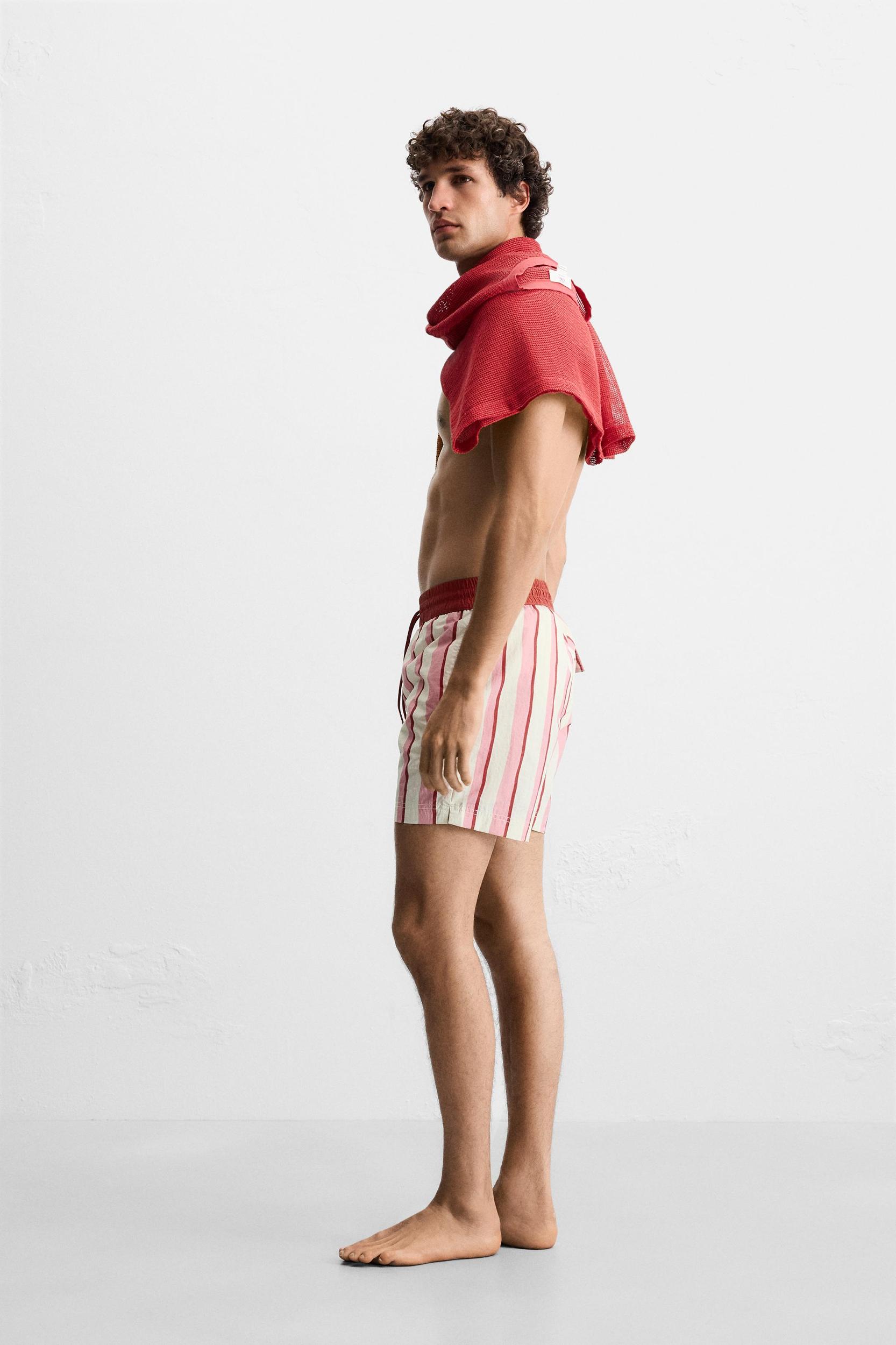 STRIPED LONG SWIMSUIT Product Image