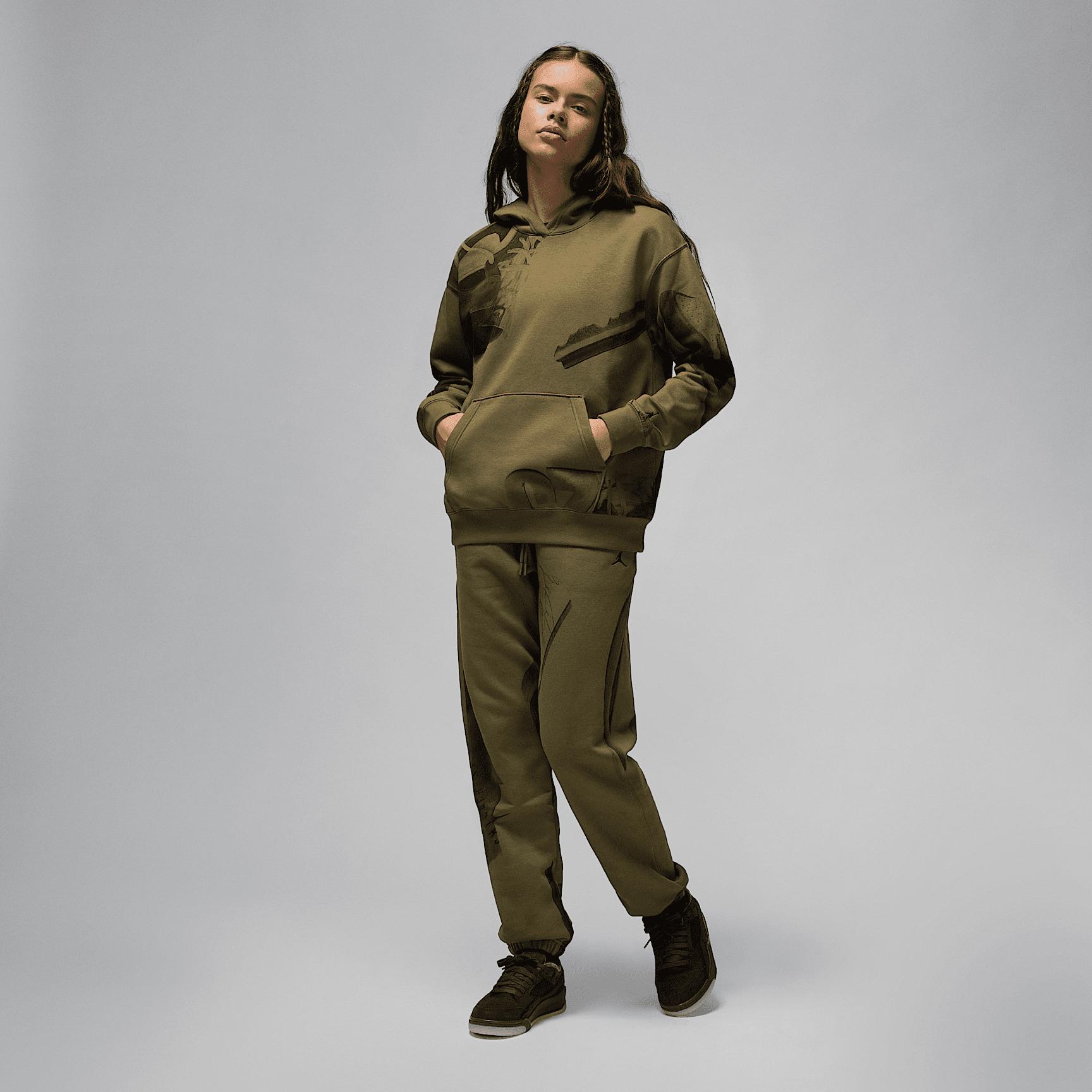 Women's Jordan Brooklyn Fleece Printed Pullover Hoodie Product Image