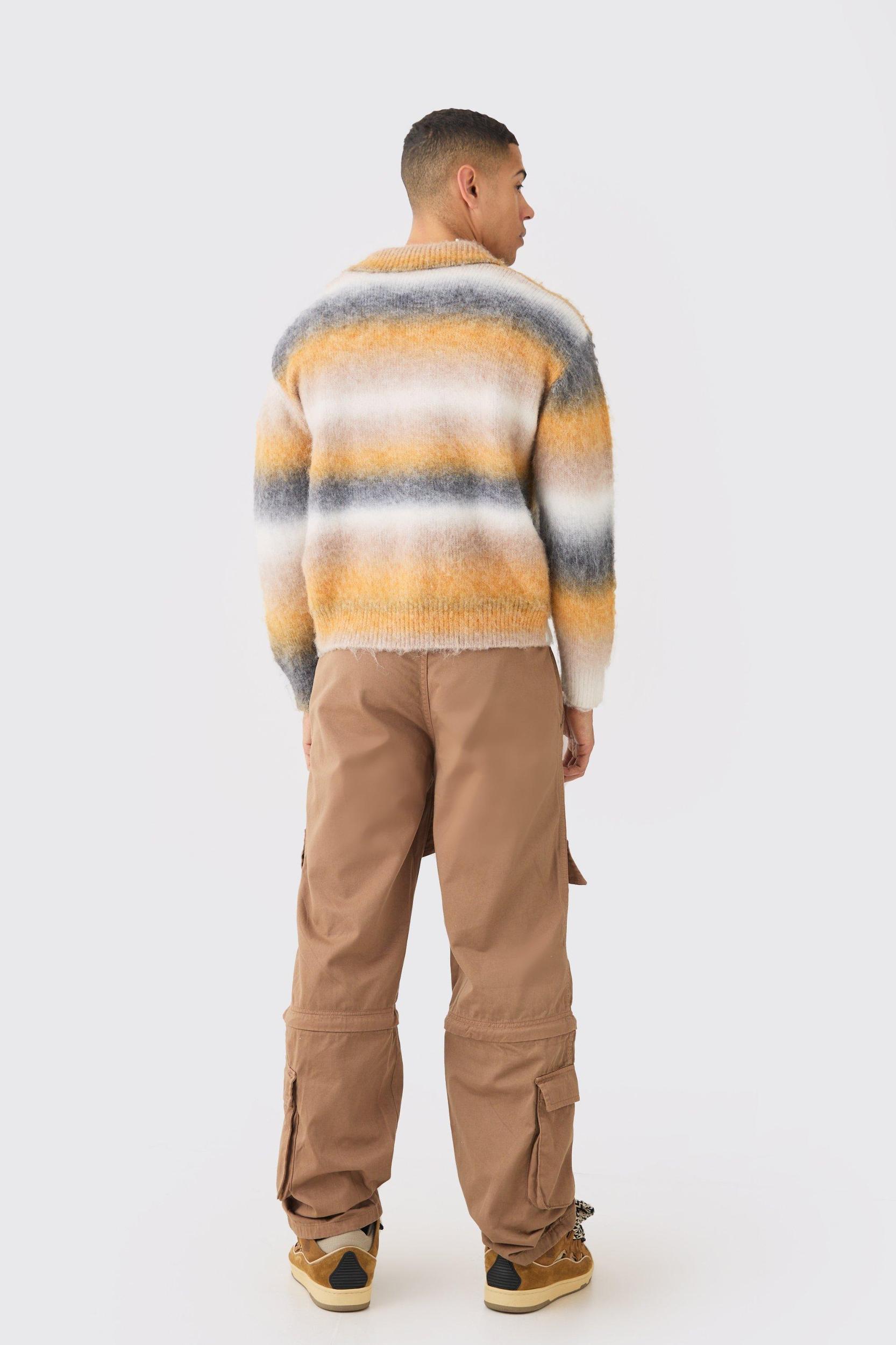 Fixed Waist Zip Off Baggy Pants | boohooMAN USA Product Image