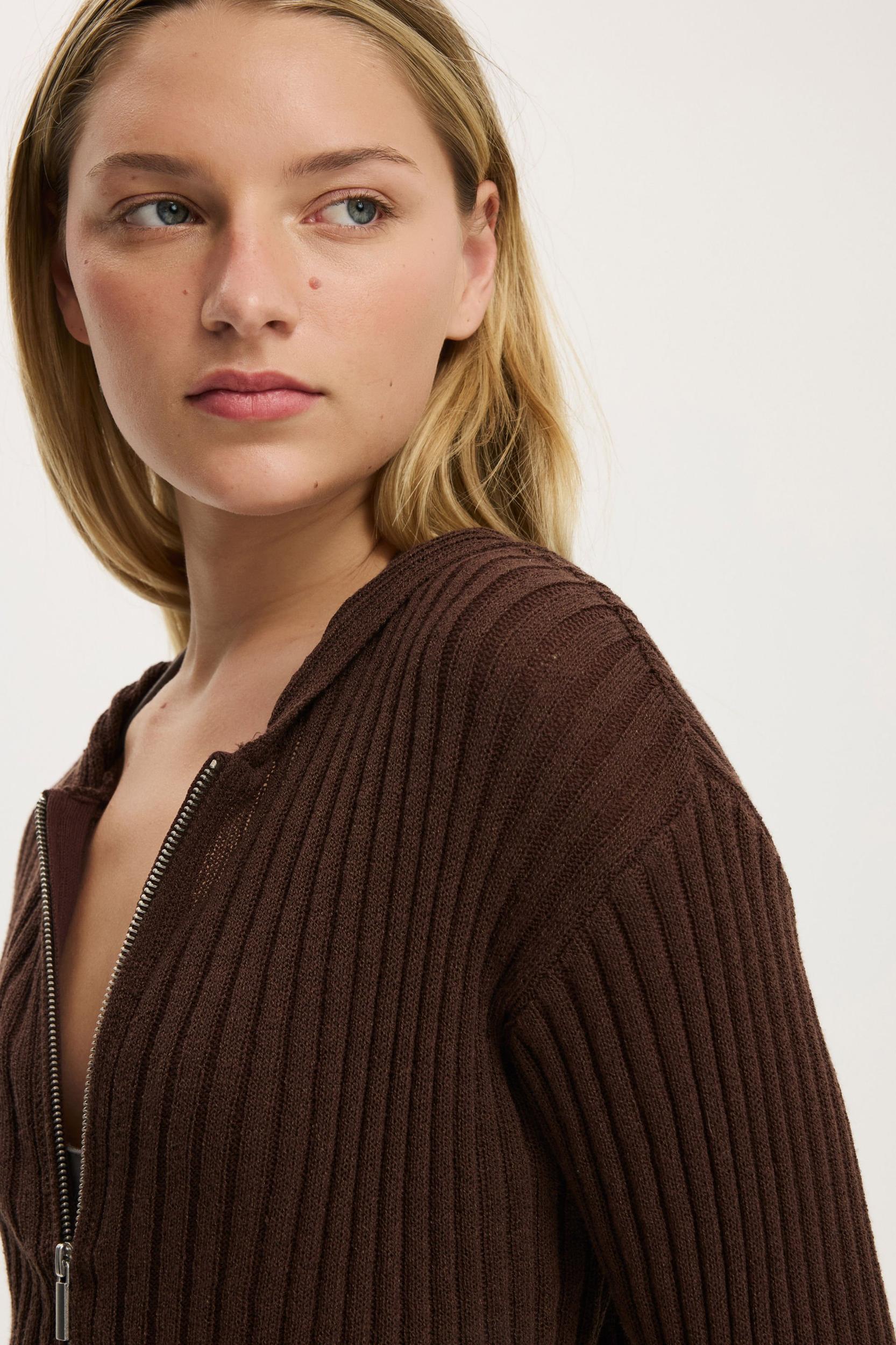 Summer Rib Zip Hoodie Product Image