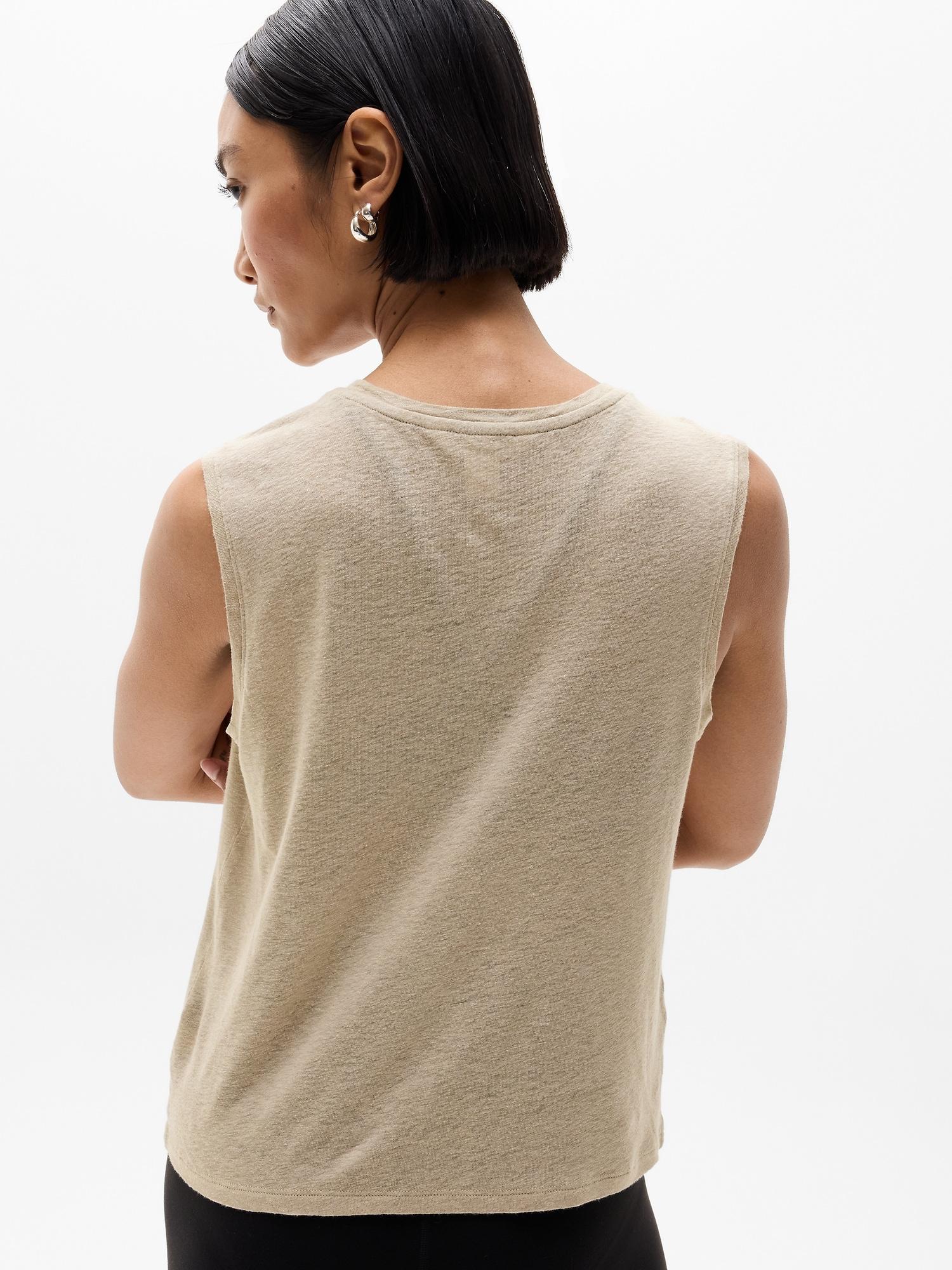 Getaway Linen Blend Muscle Tank Product Image