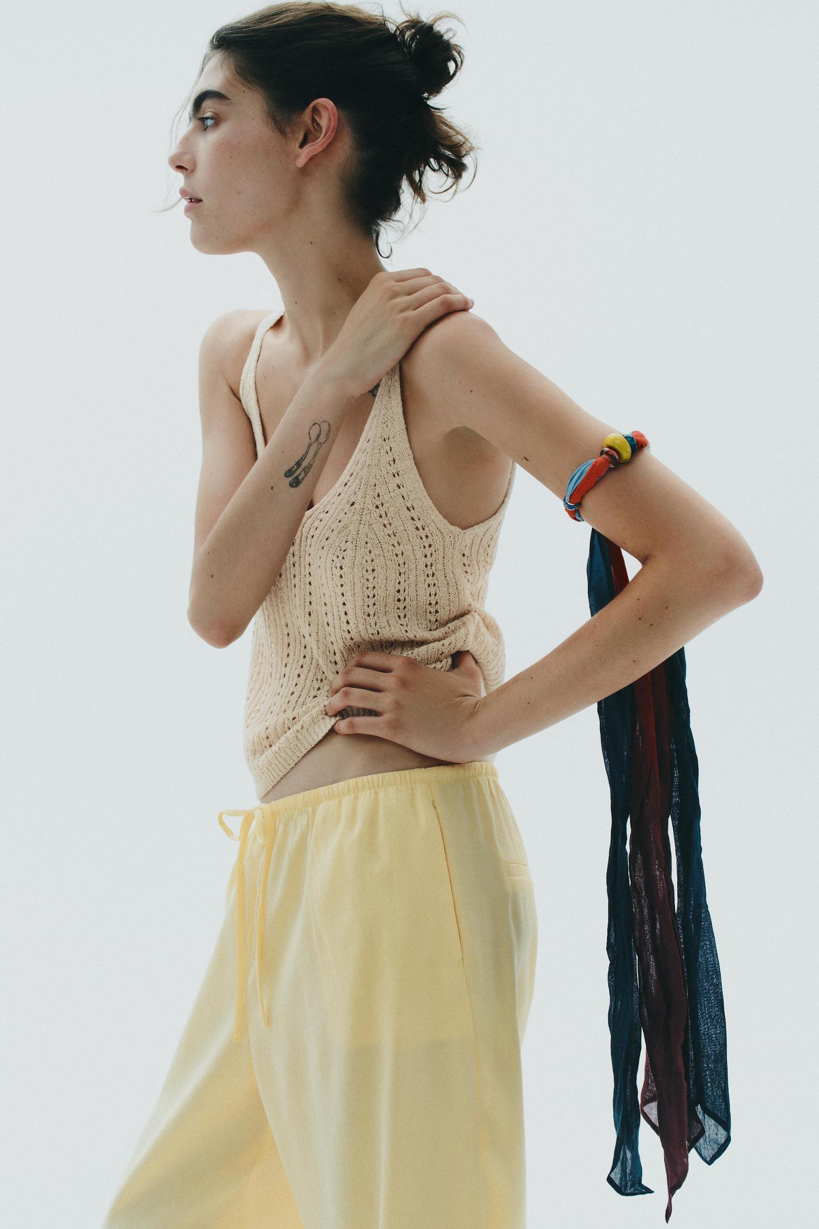 COTTON BEAD SCARF Product Image