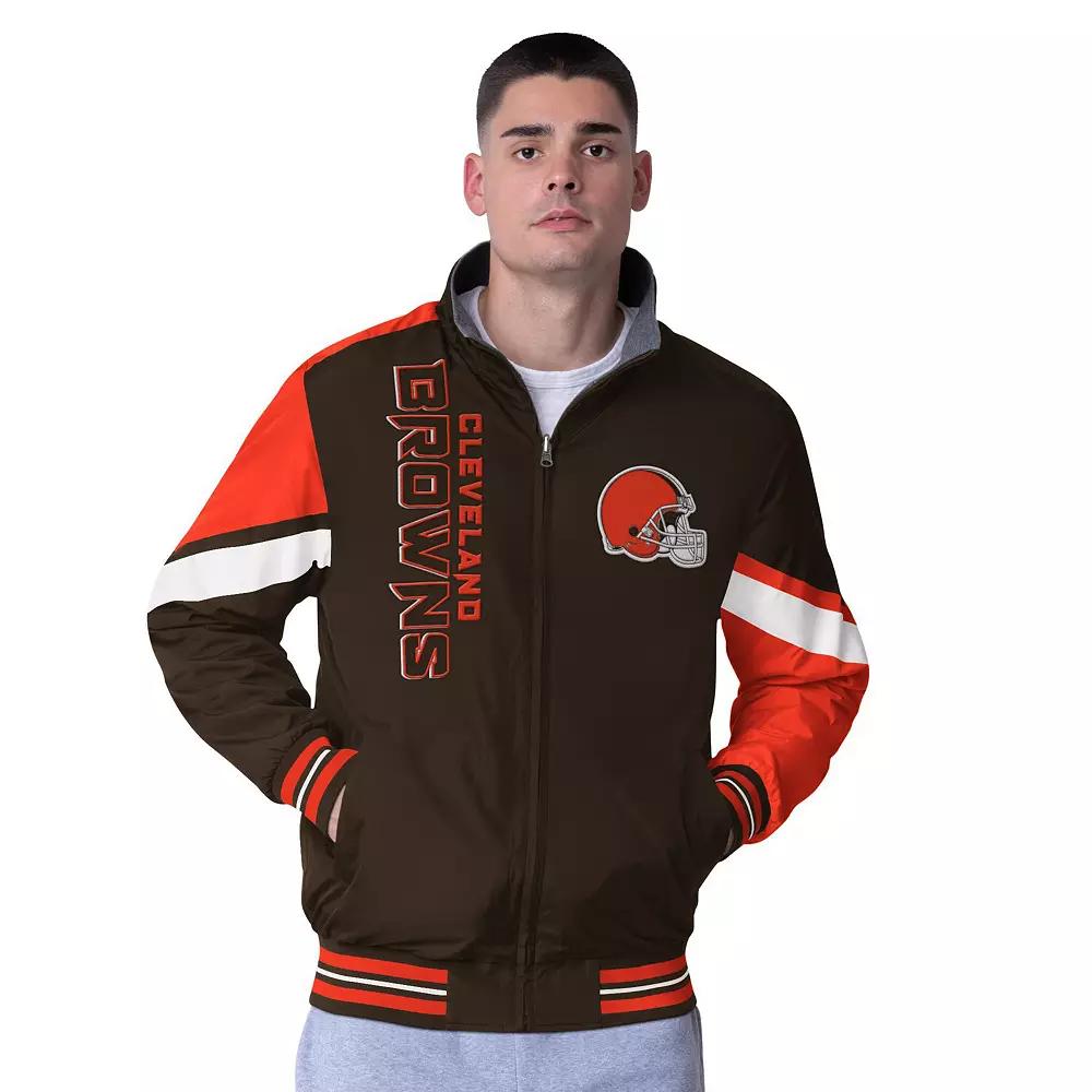 Men's G-III Extreme Brown Cleveland Browns Strong Arm Reversible Full-Zip Jacket,  Product Image