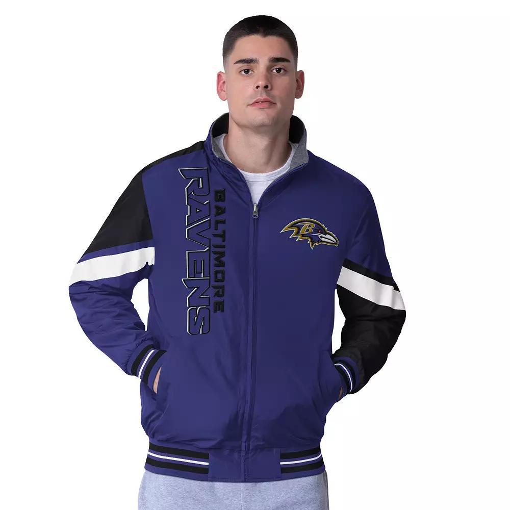 Men's G-III Extreme Purple Baltimore Ravens Strong Arm Reversible Full-Zip Jacket,  Product Image