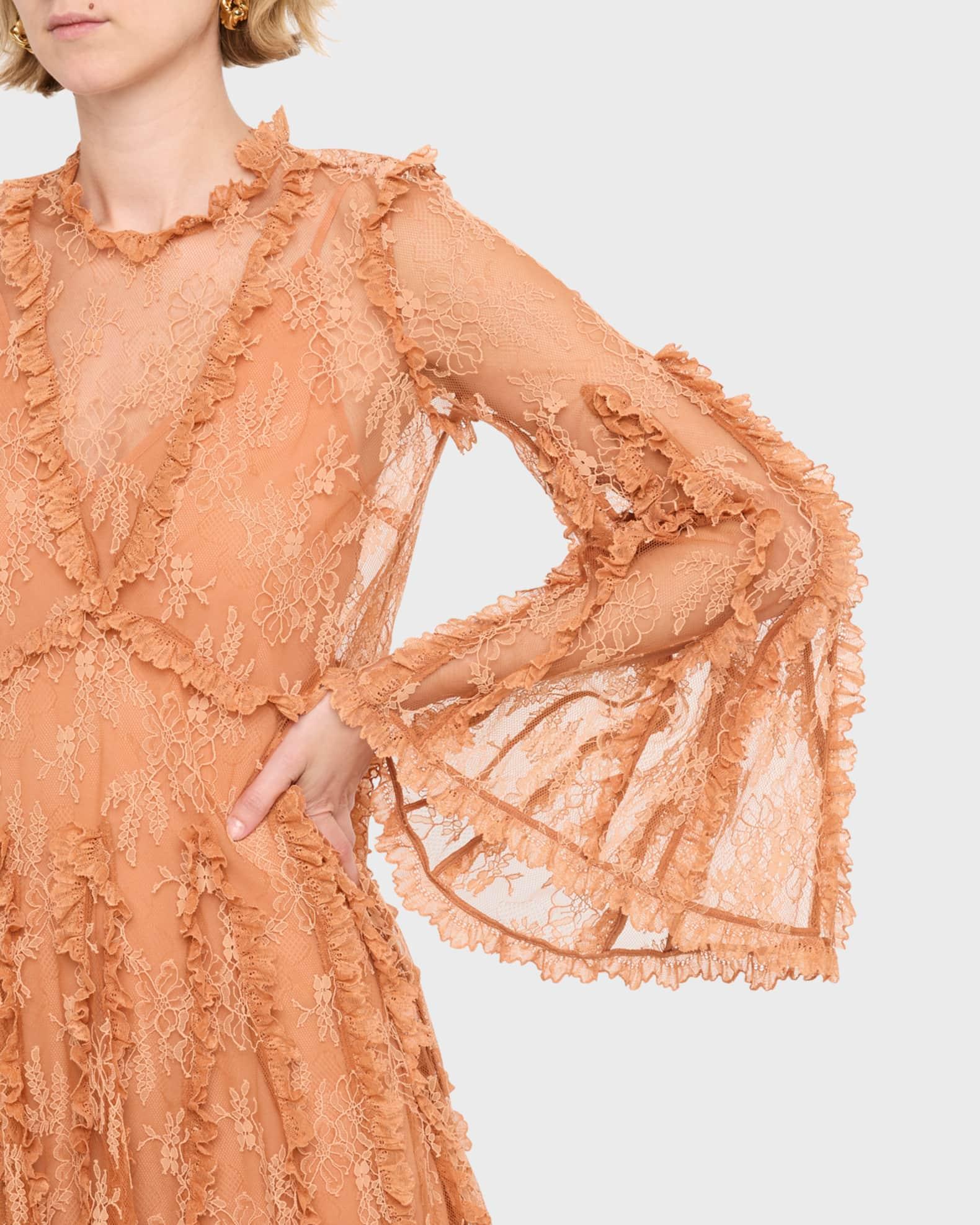 Dorian Long-Sleeve Lace Dress Product Image