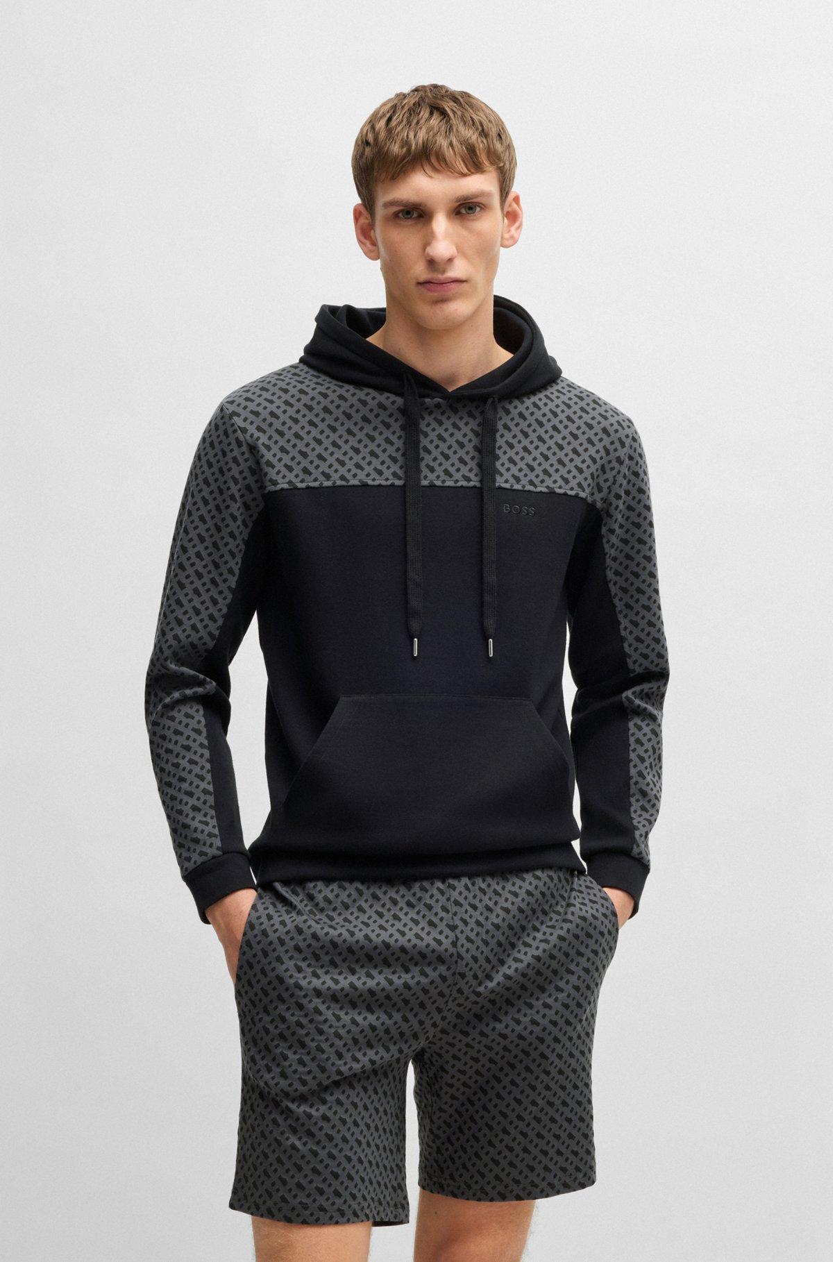 Hoodie with monogram pattern Product Image
