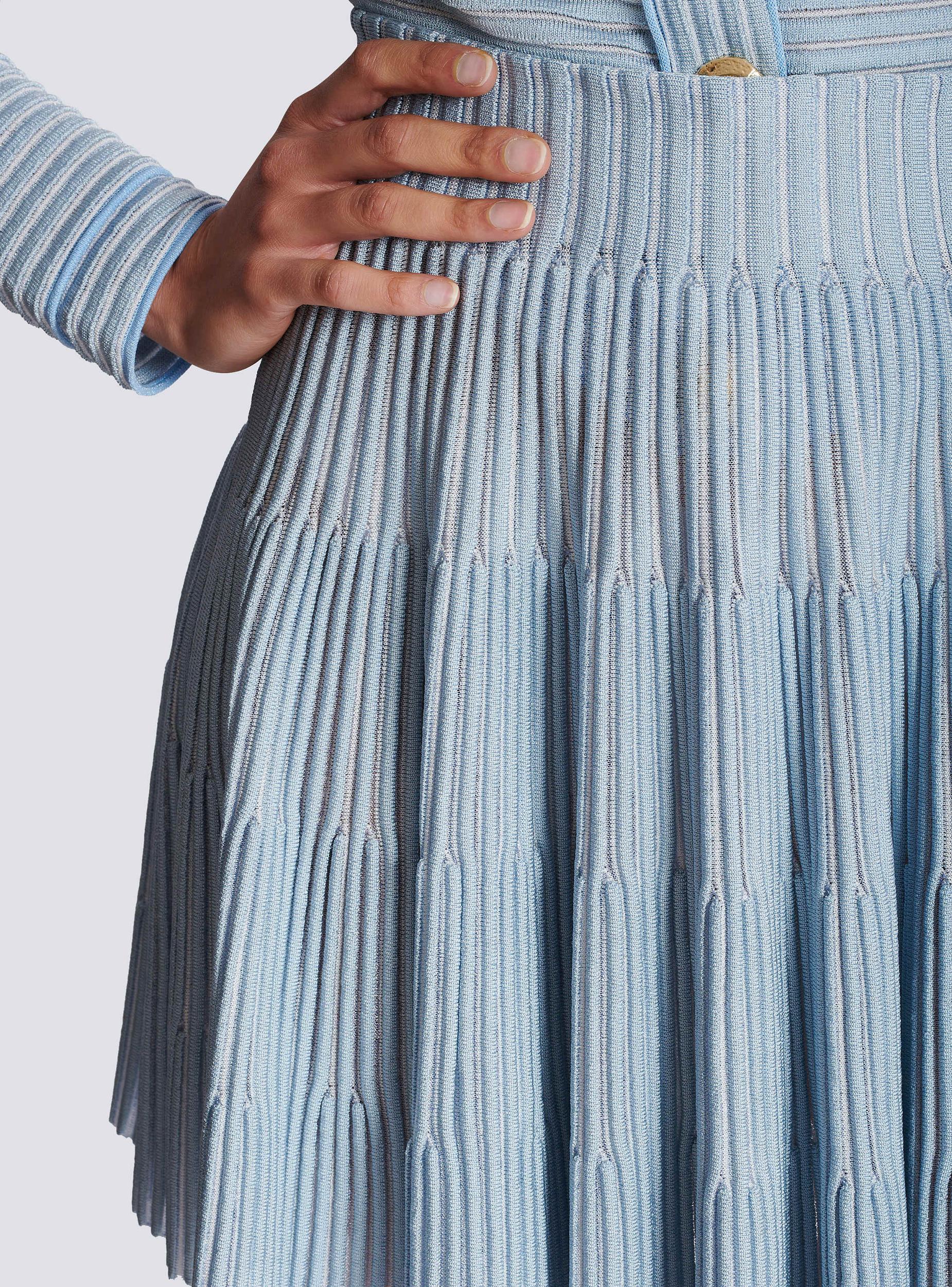 A-line textured knit skirt Product Image