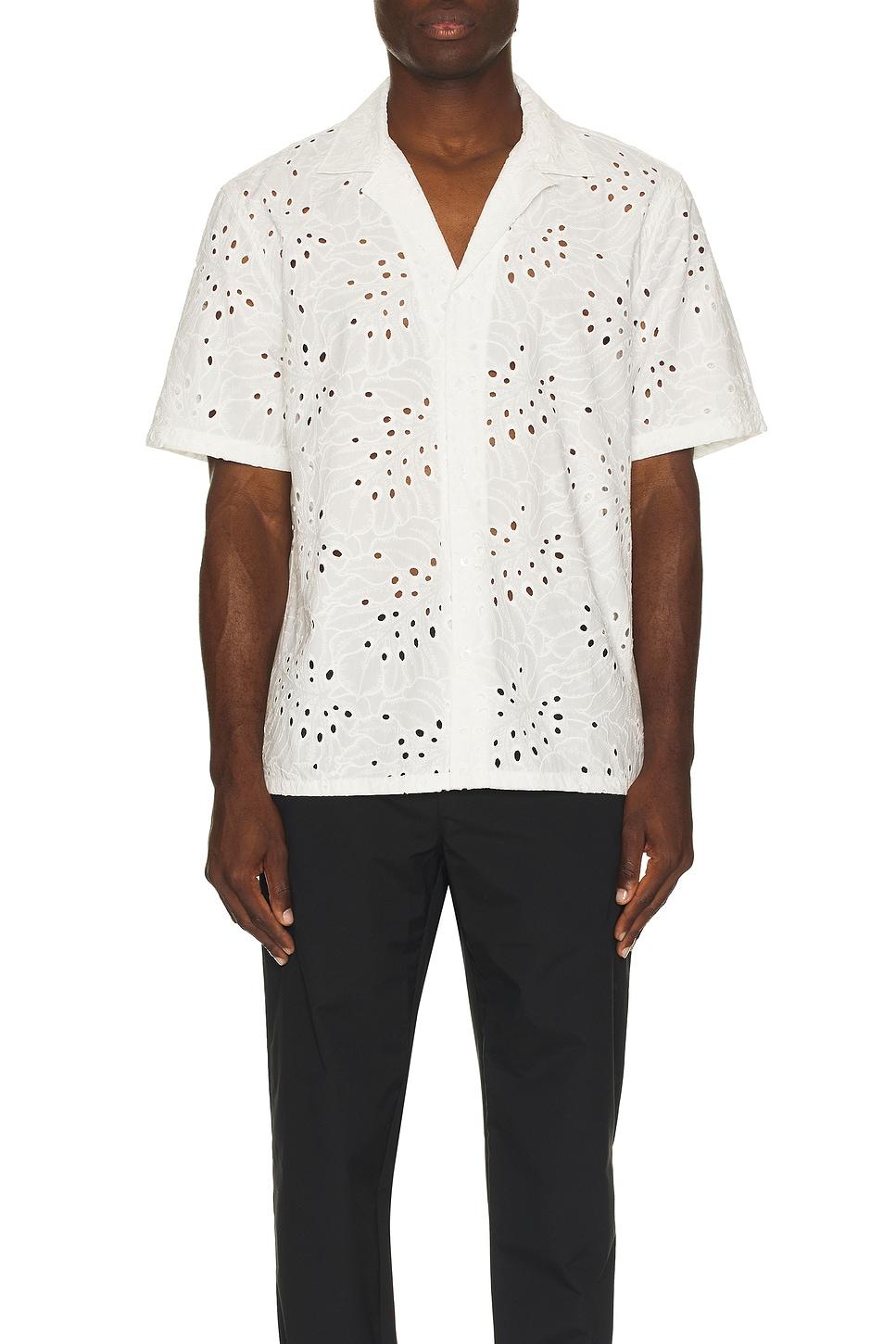 Short Sleeve Eyelet Shirt Product Image