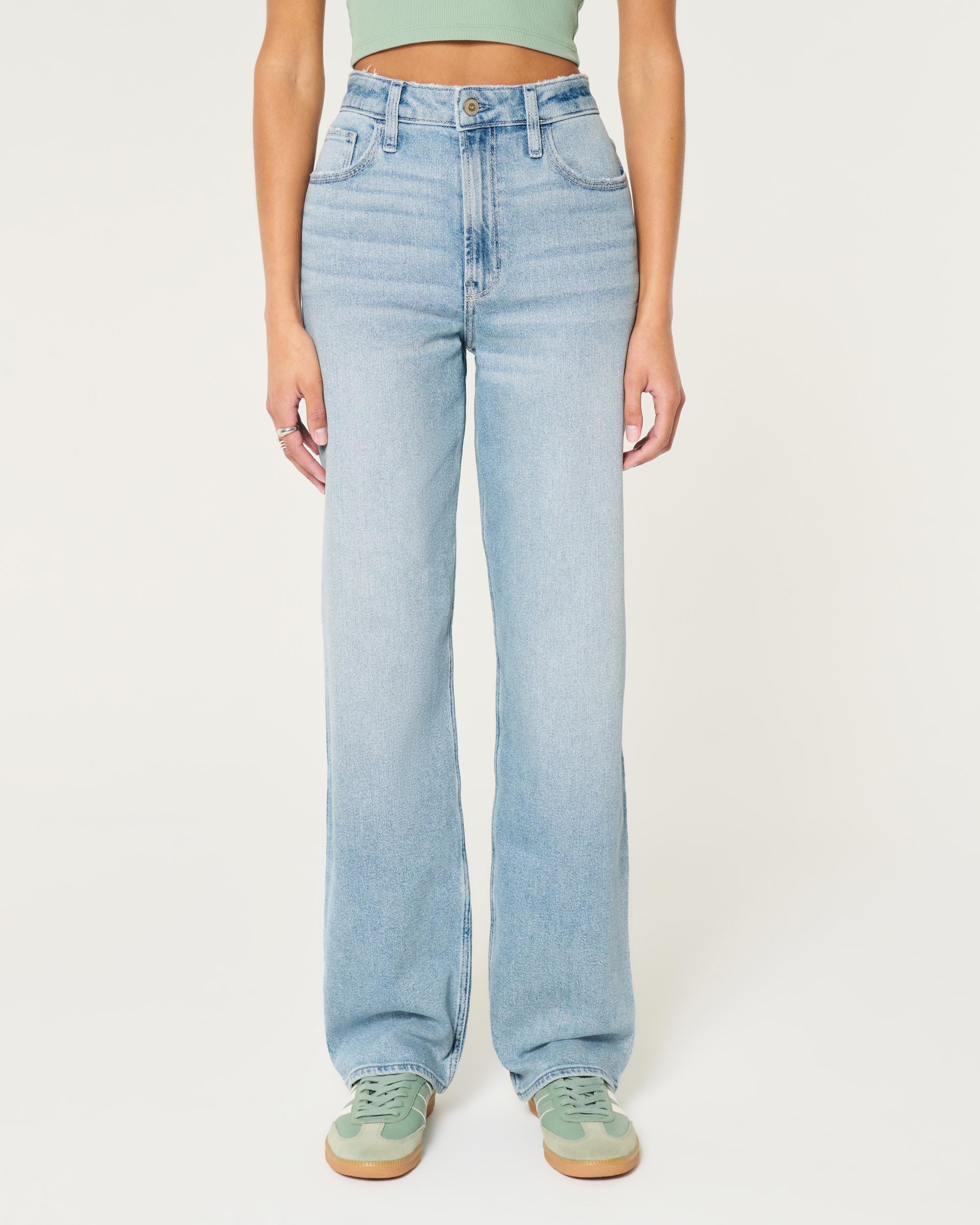 Ultra High-Rise Medium Wash Dad Jeans Product Image