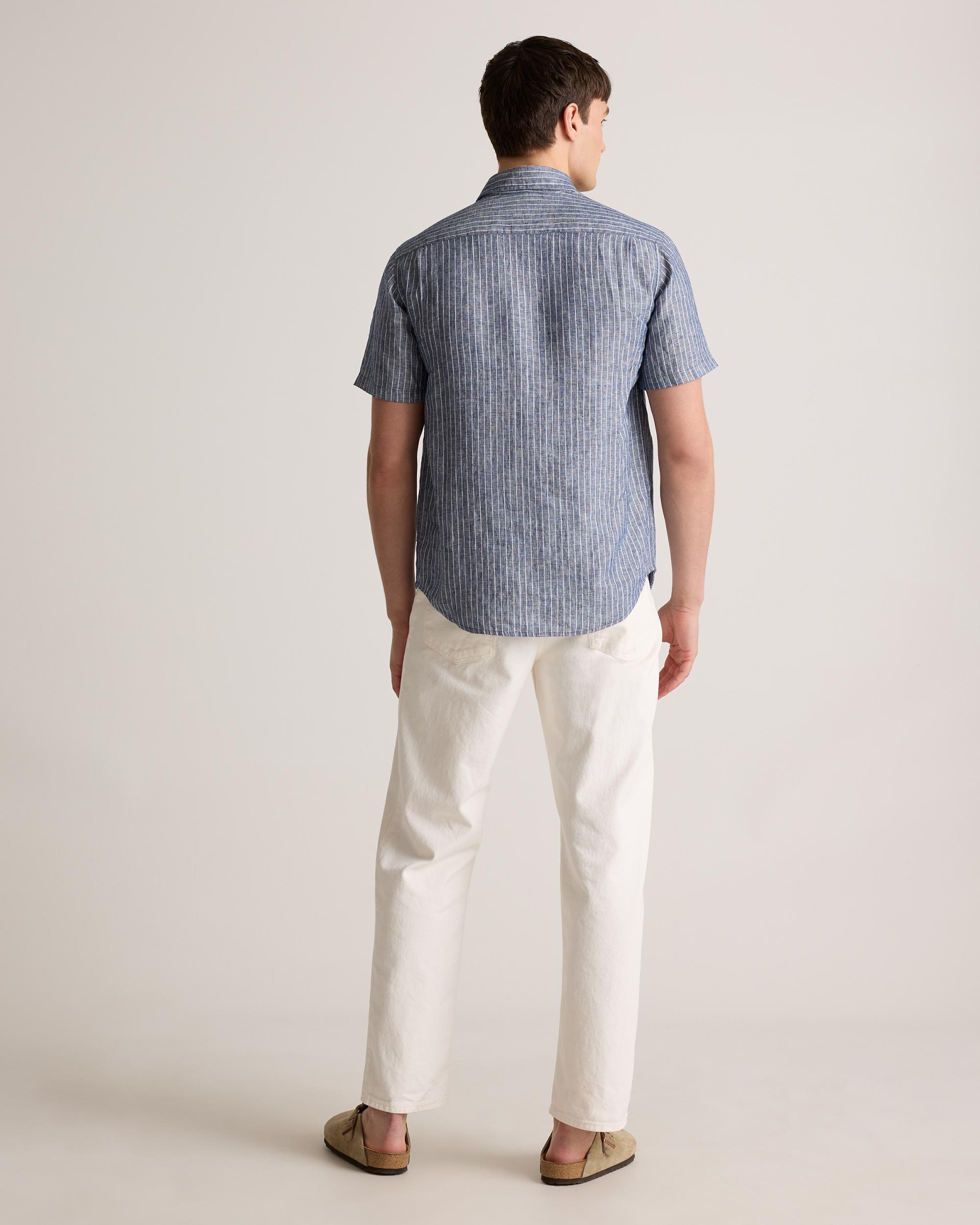 Quince | Men's 100% European Linen Relaxed Short Sleeve Shirt Product Image