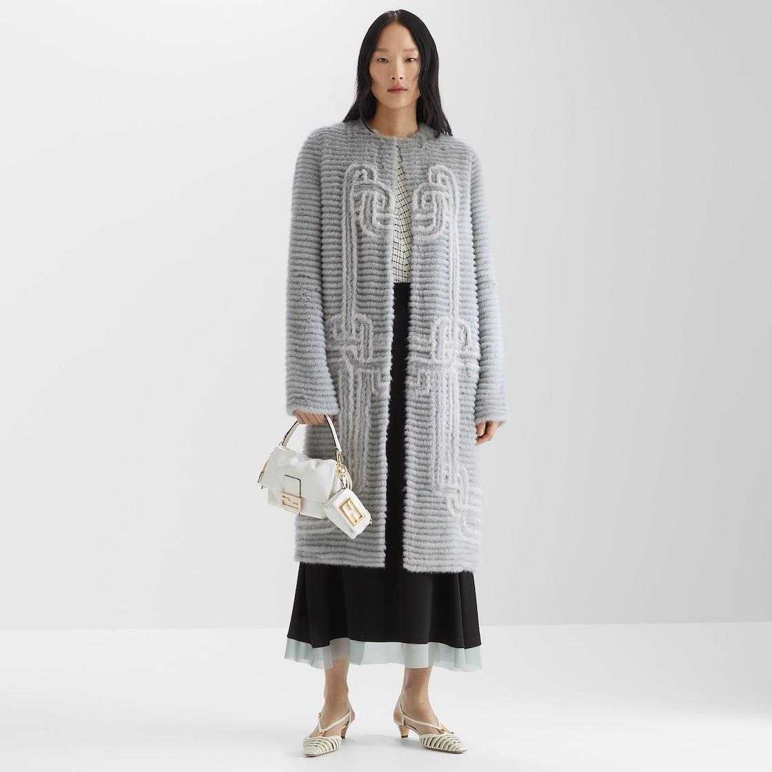 Mamma Baguette SmallWhite nappa leather mini bag Product Image