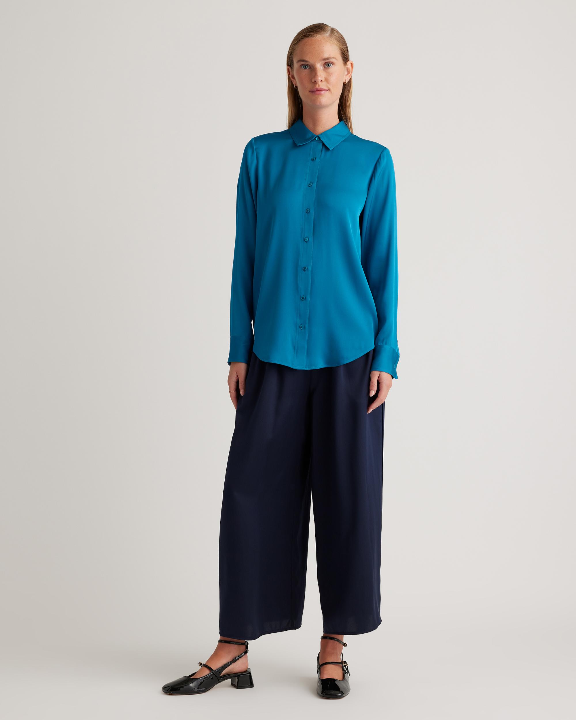 Quince | Women's Washable Stretch Silk Blouse Product Image
