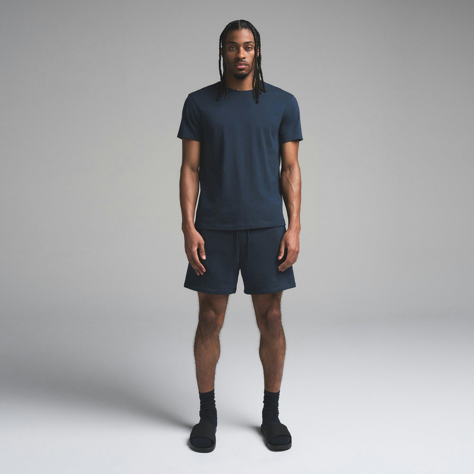 FLEECE LOUNGE MENS RELAXED SHORT | NAVY Product Image