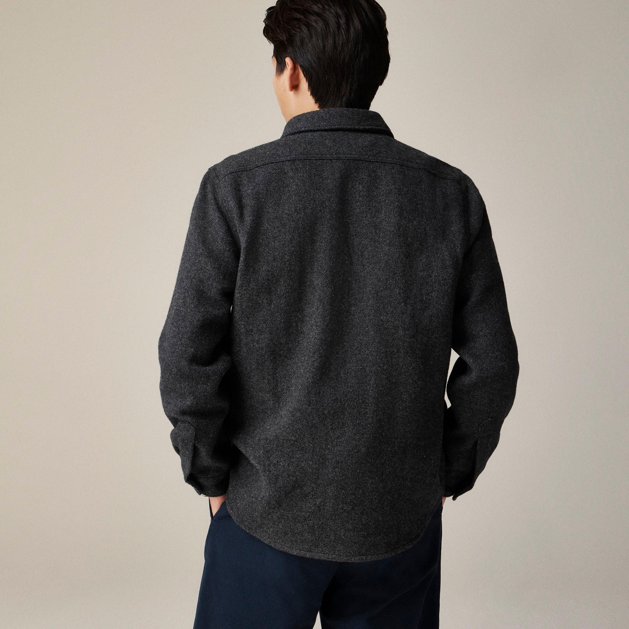 Brushed wool overshirt Product Image