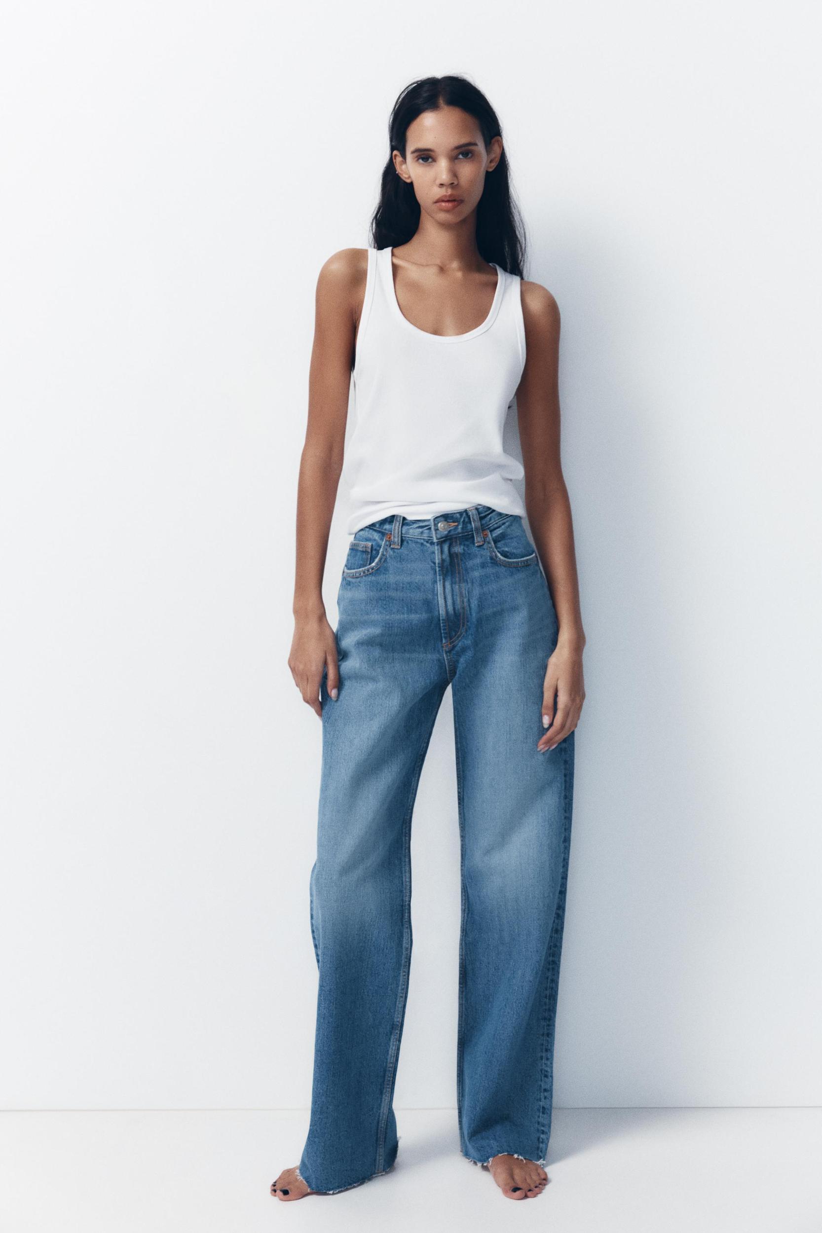 TRF HIGH RISE WIDE LEG JEANS Product Image
