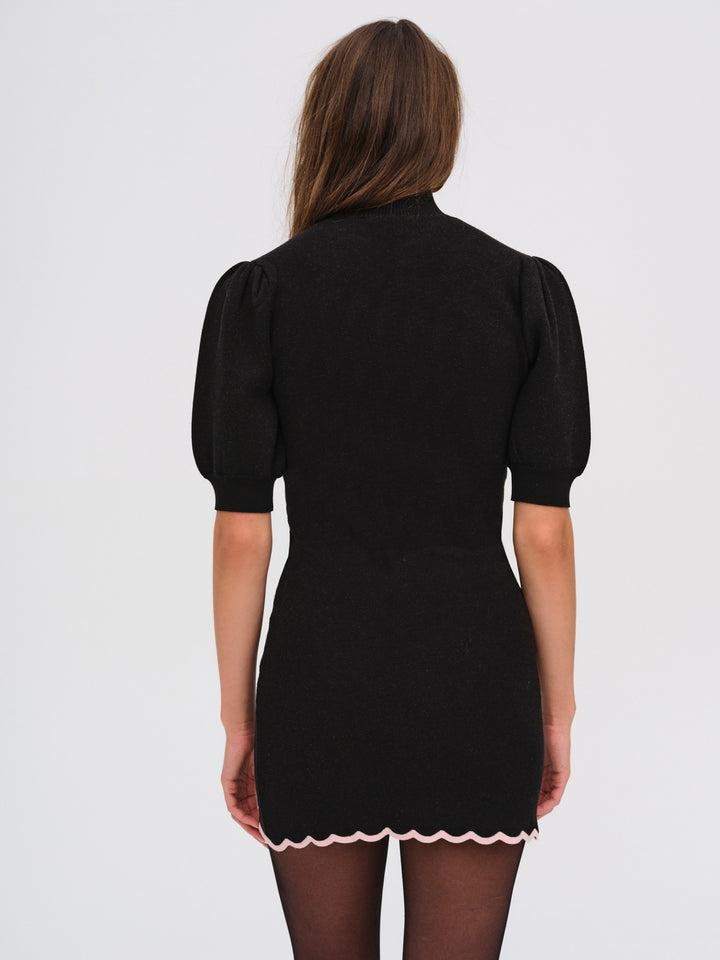 Donella Knit Mini Dress — Black Product Image