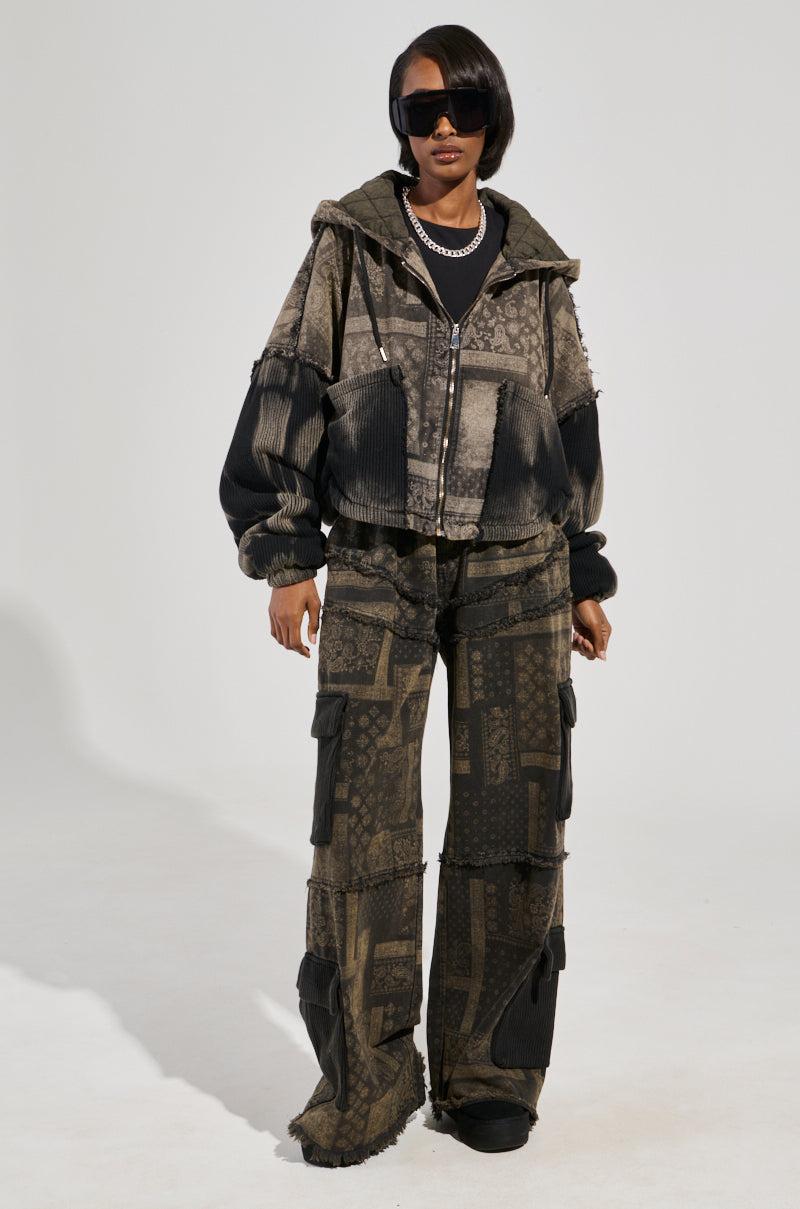 PHOENIX BLEACH WASHED CARGO PANTS Product Image