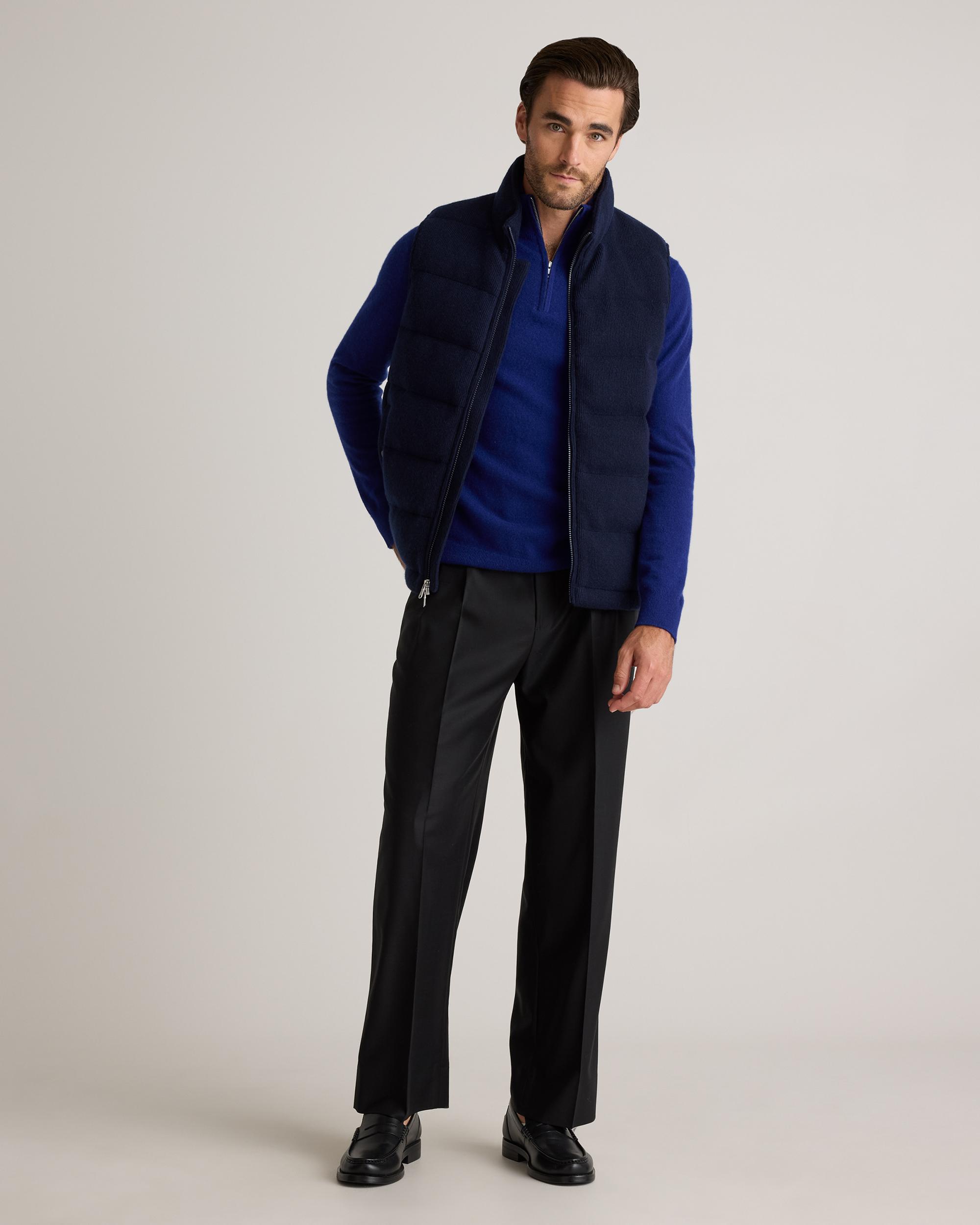 Quince | Men's Mongolian Cashmere Puffer Vest Product Image