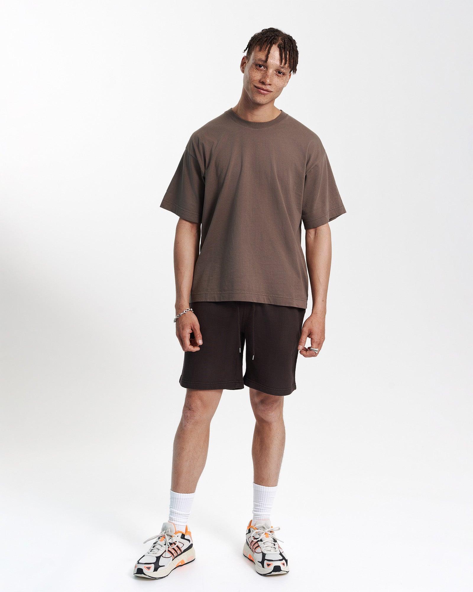 Oversized Organic T-Shirt - Misty Brown Product Image