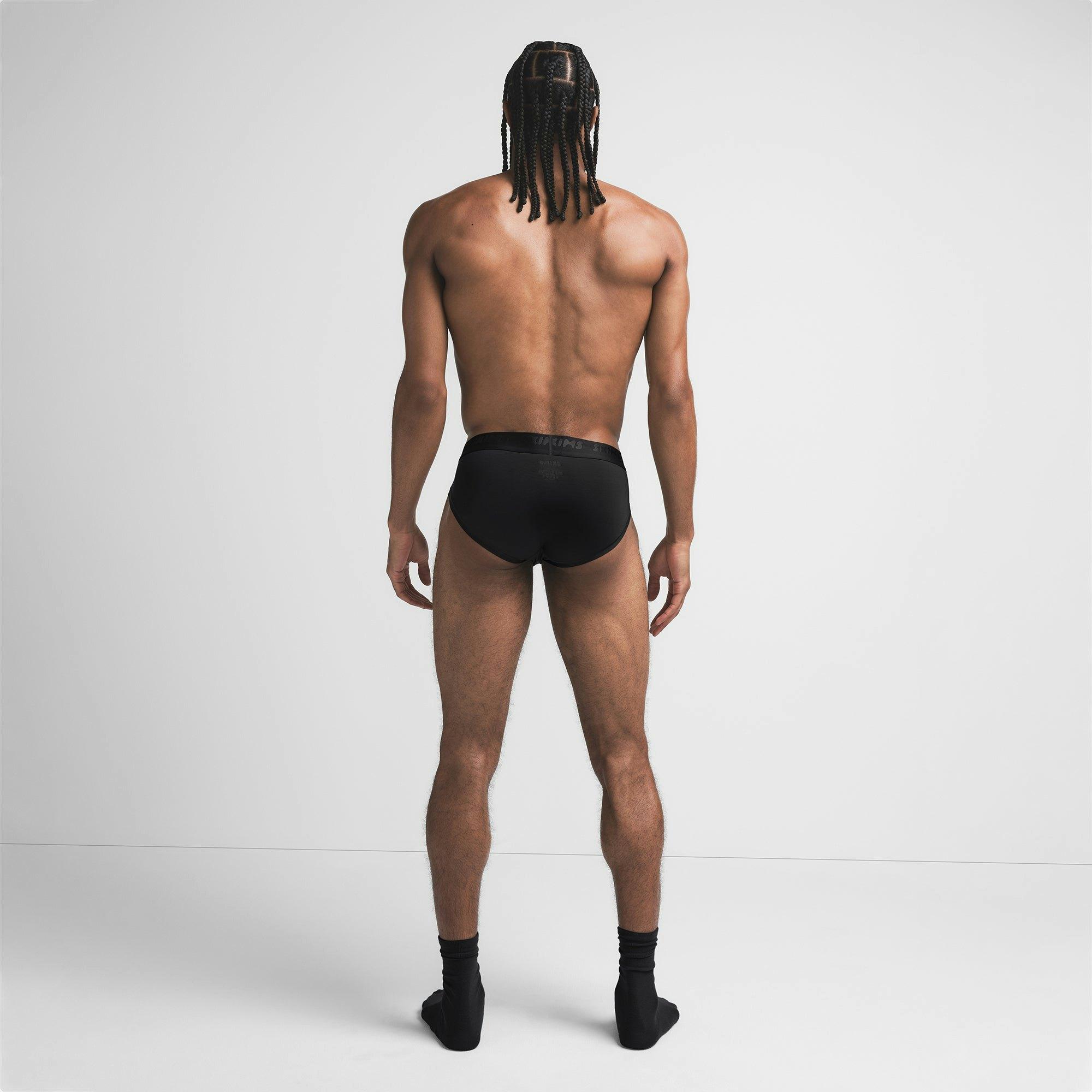 SKIMS COTTON MENS BRIEF 3-PACK | RUBY ESPRESSO MULTI Product Image