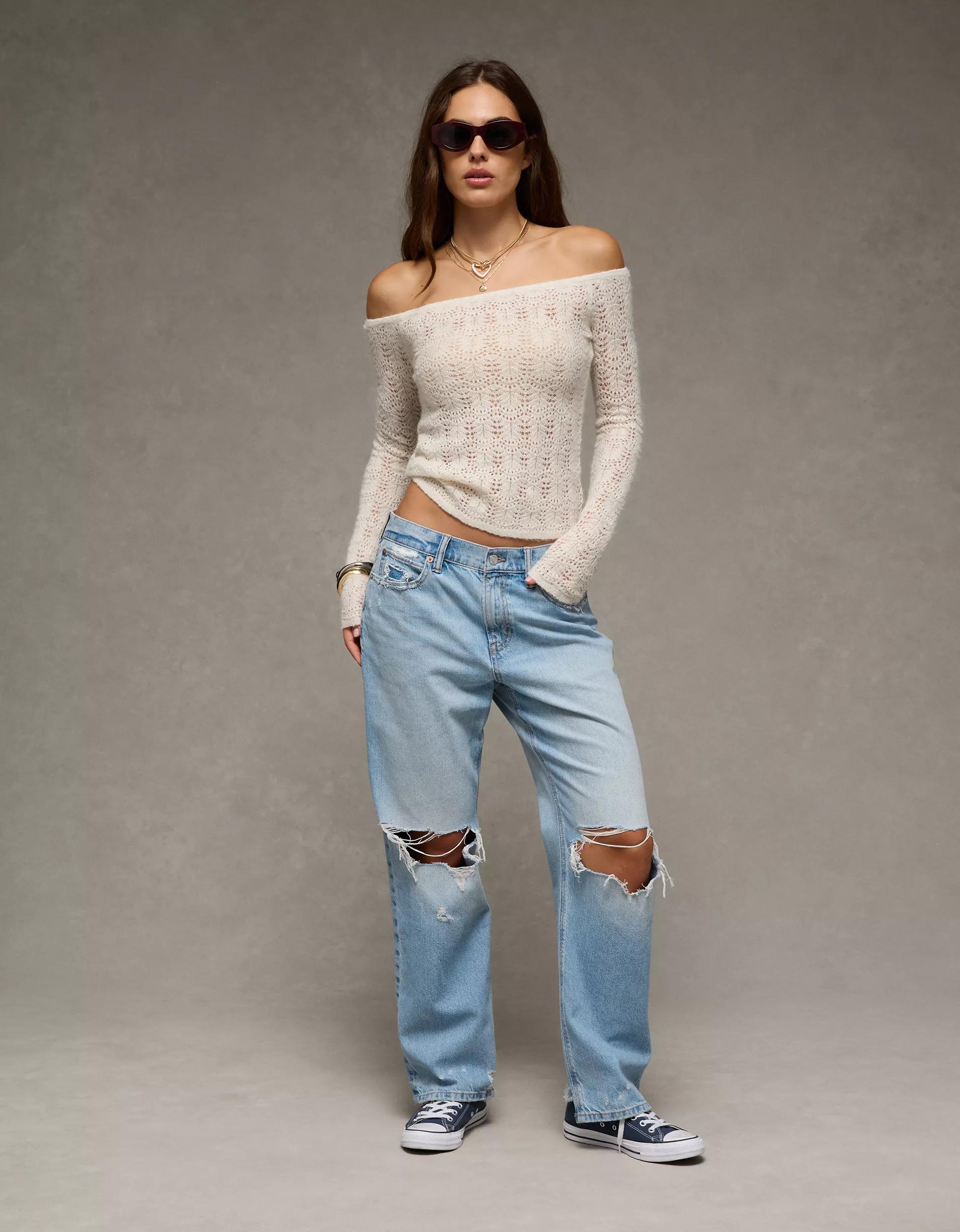 AE Off-The-Shoulder Sweater  Product Image