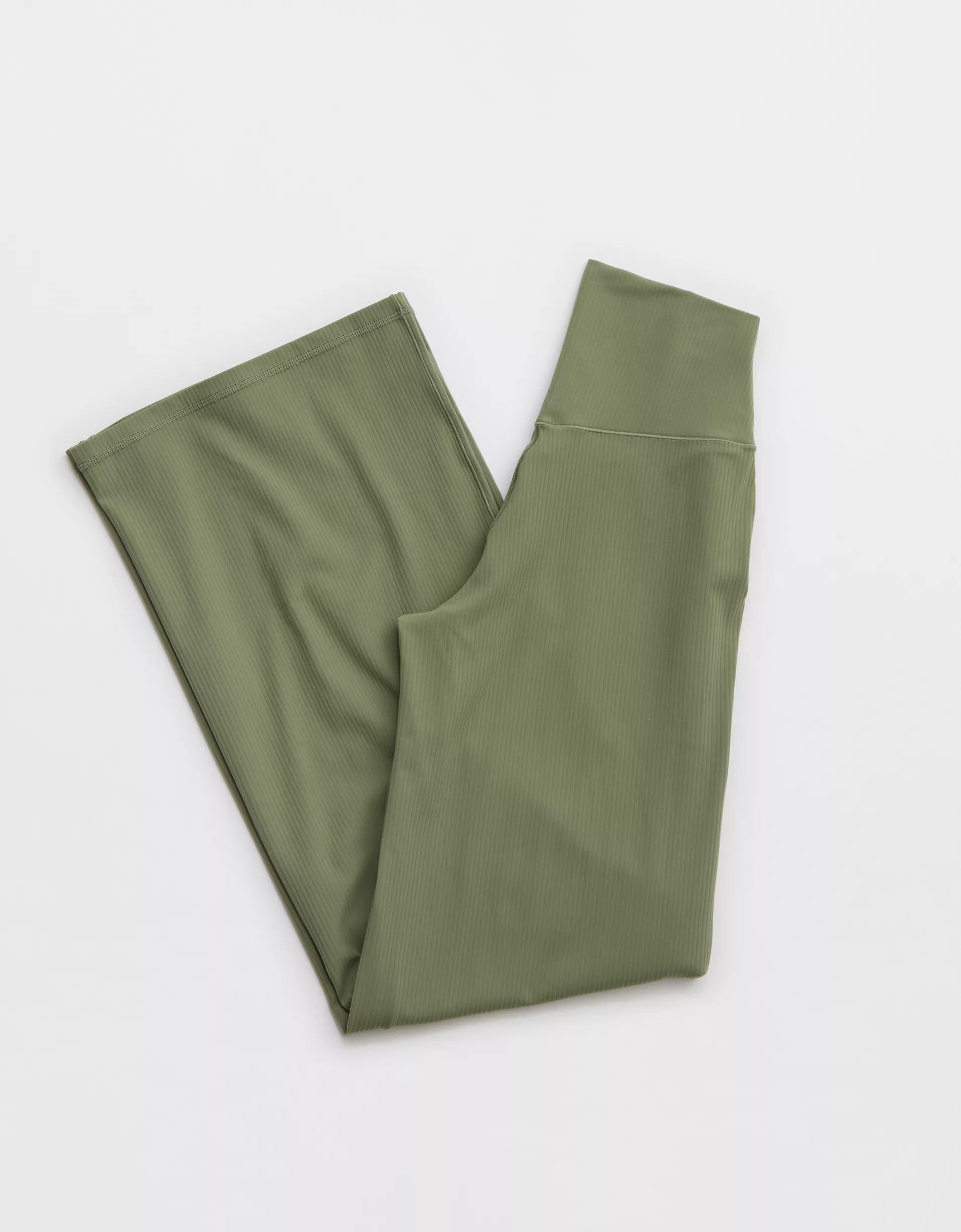 OFFLINE By Aerie Real Me XTRA High Waisted Ribbed Trouser Product Image