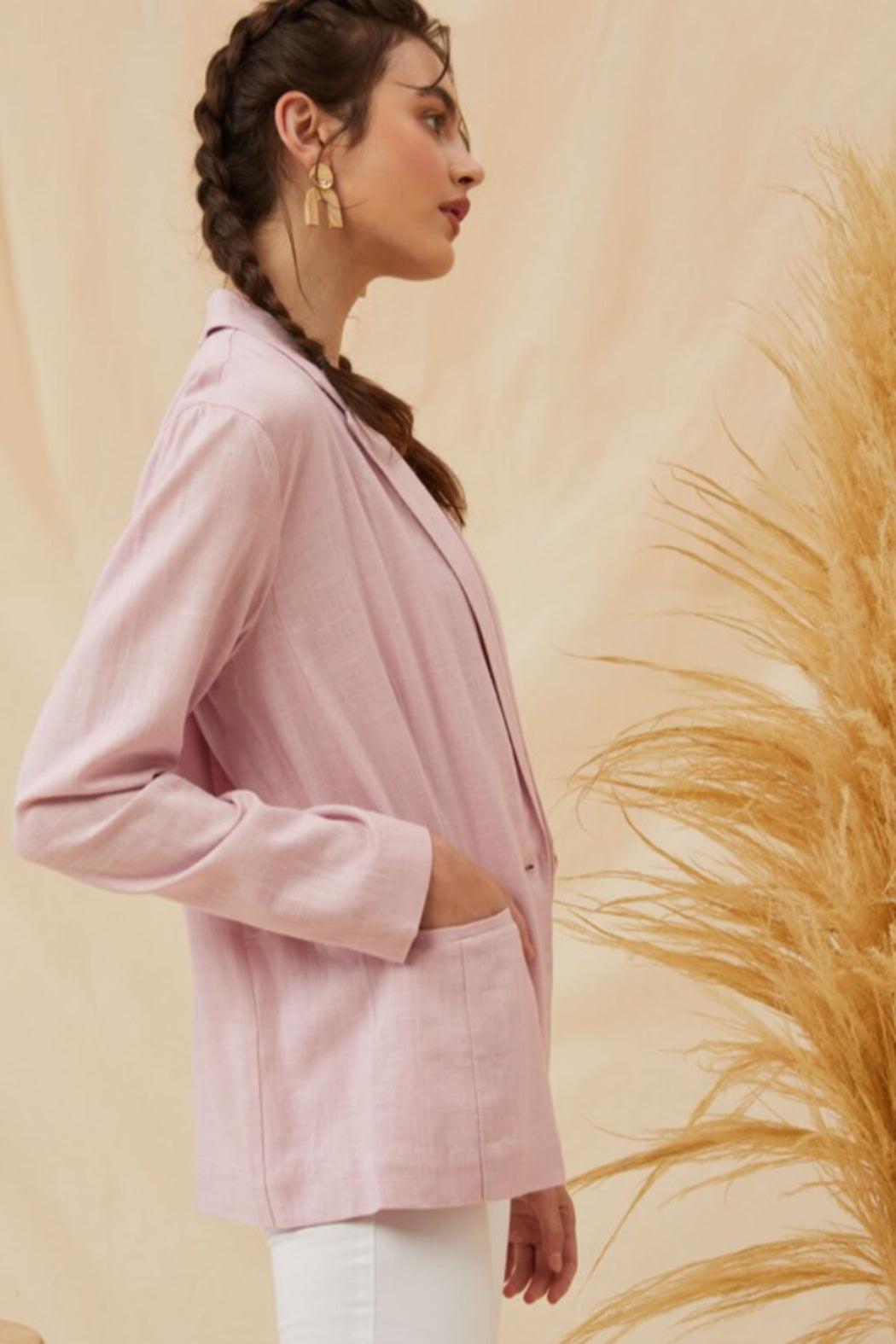 High Waist Linen Short Product Image