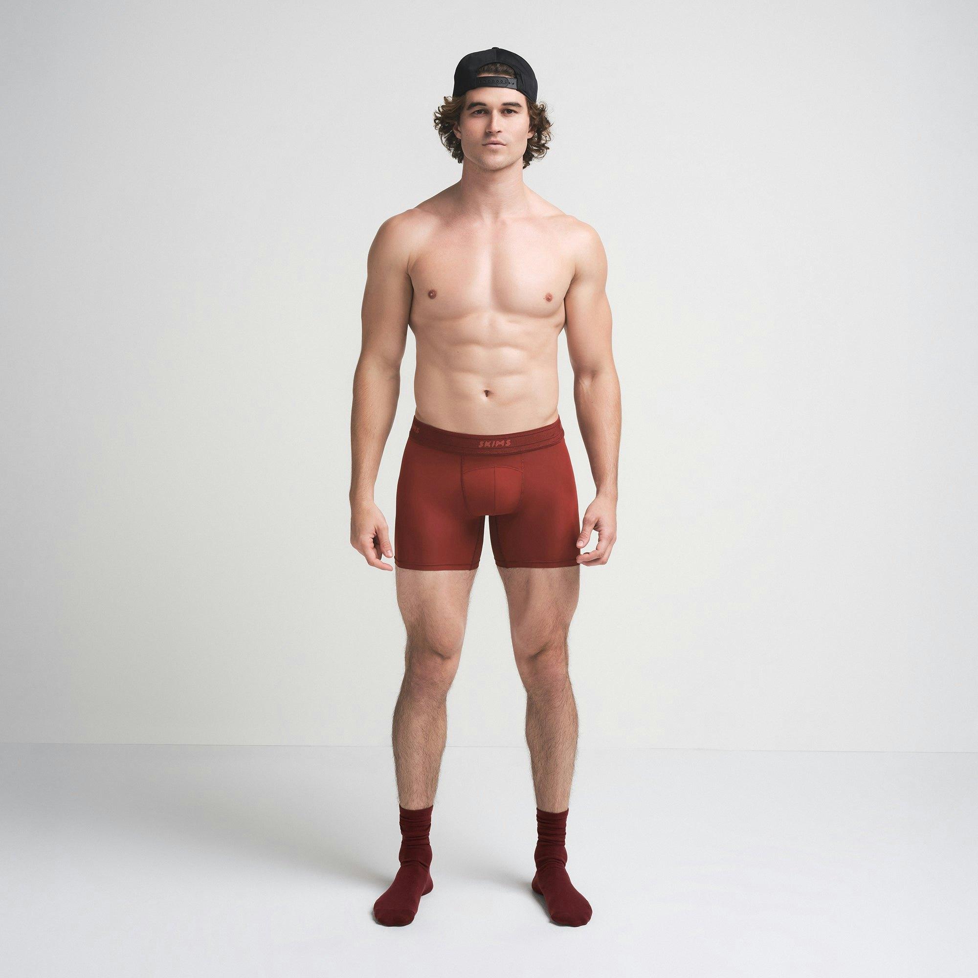 SKIMS SPORT MENS 7" BOXER BRIEF | SANGRIA Product Image