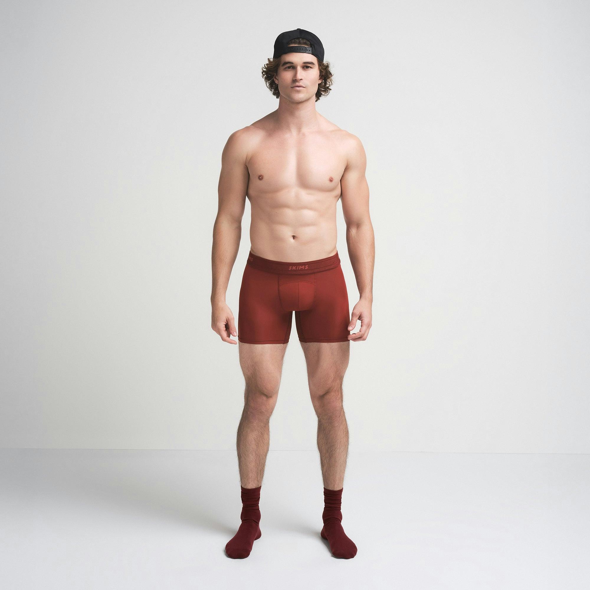 SKIMS SPORT MENS 7" BOXER BRIEF | SANGRIA Product Image