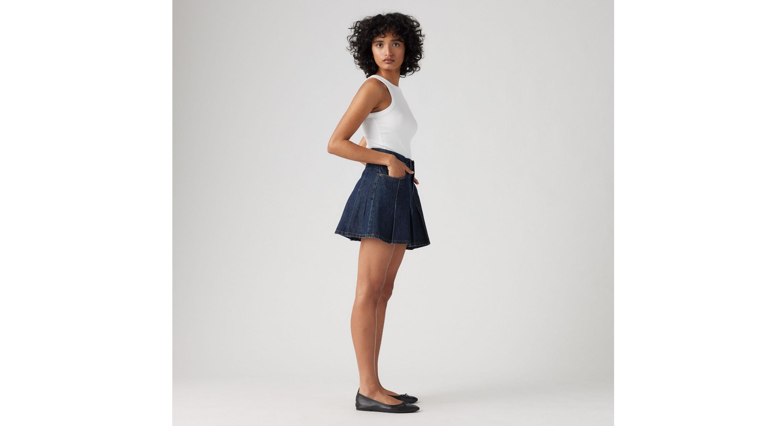 Pleated Mini Skirt Product Image