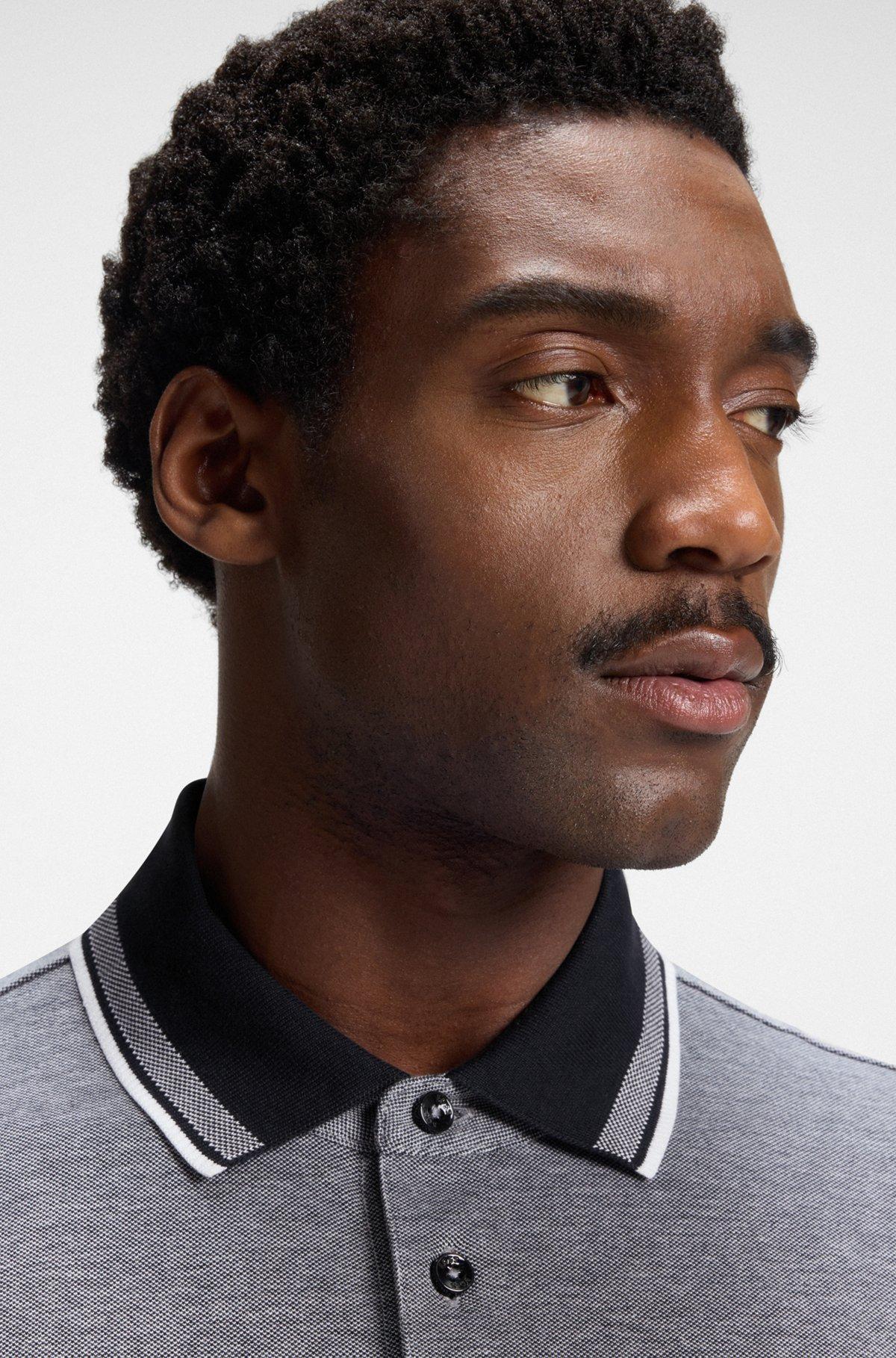 Logo-detail polo shirt in cotton piqué Product Image