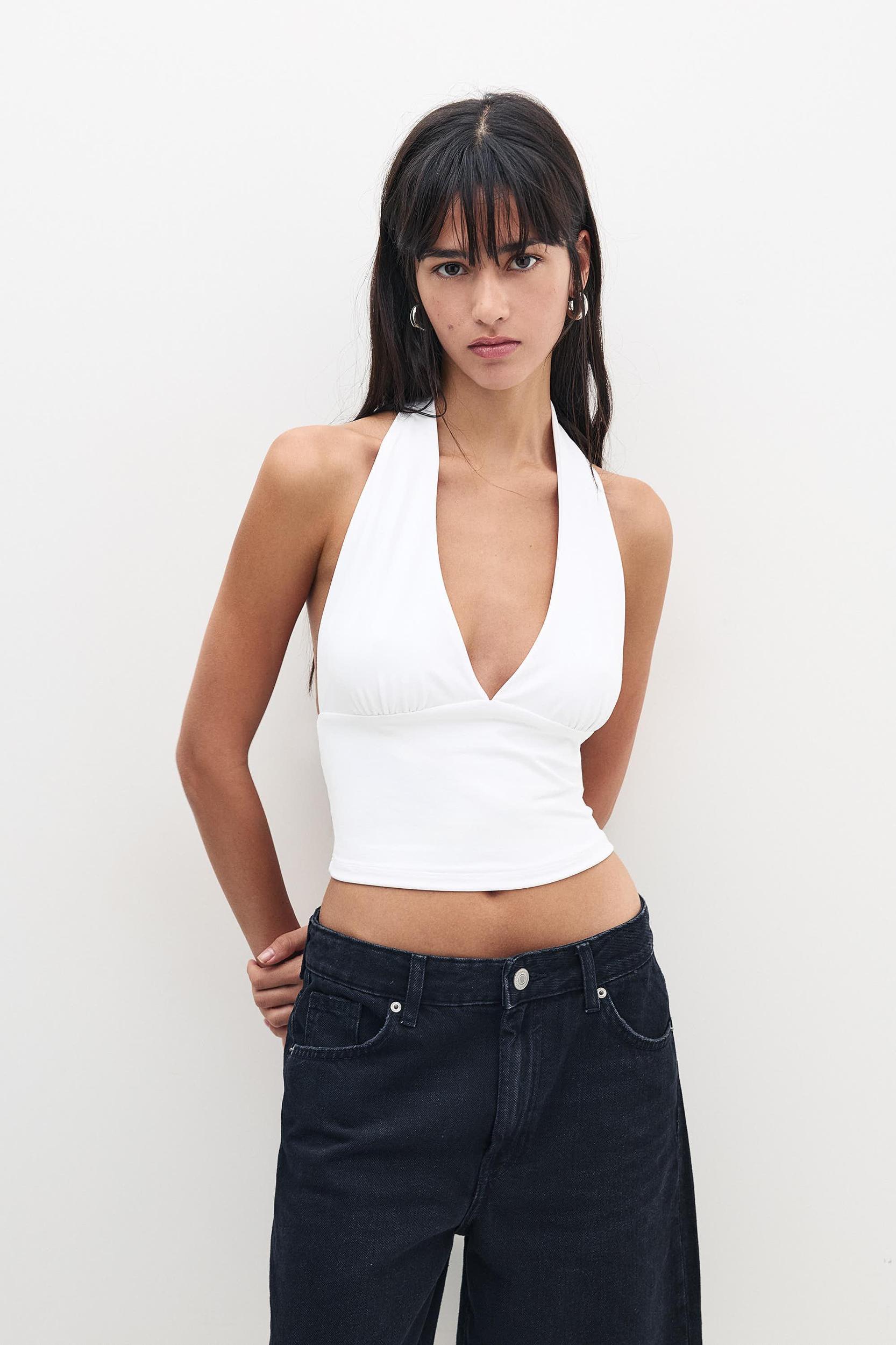 Open-back halter top Product Image