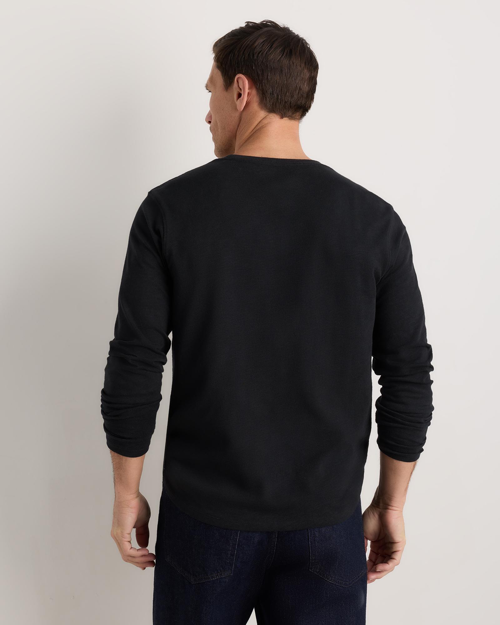 Quince | Men's Slub Long Sleeve T-Shirt Organic Cotton Product Image