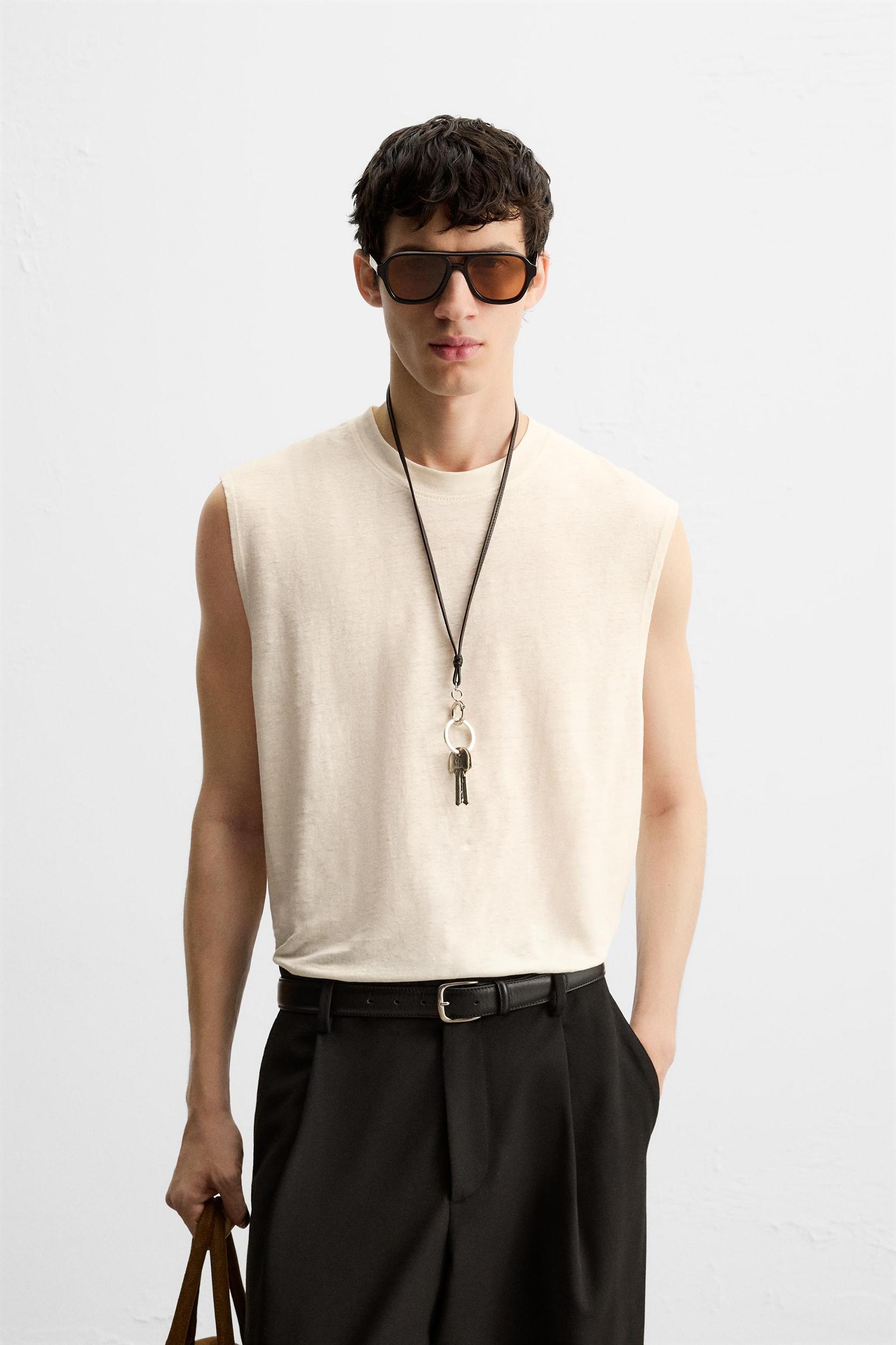 100% LINEN TANK TOP Product Image