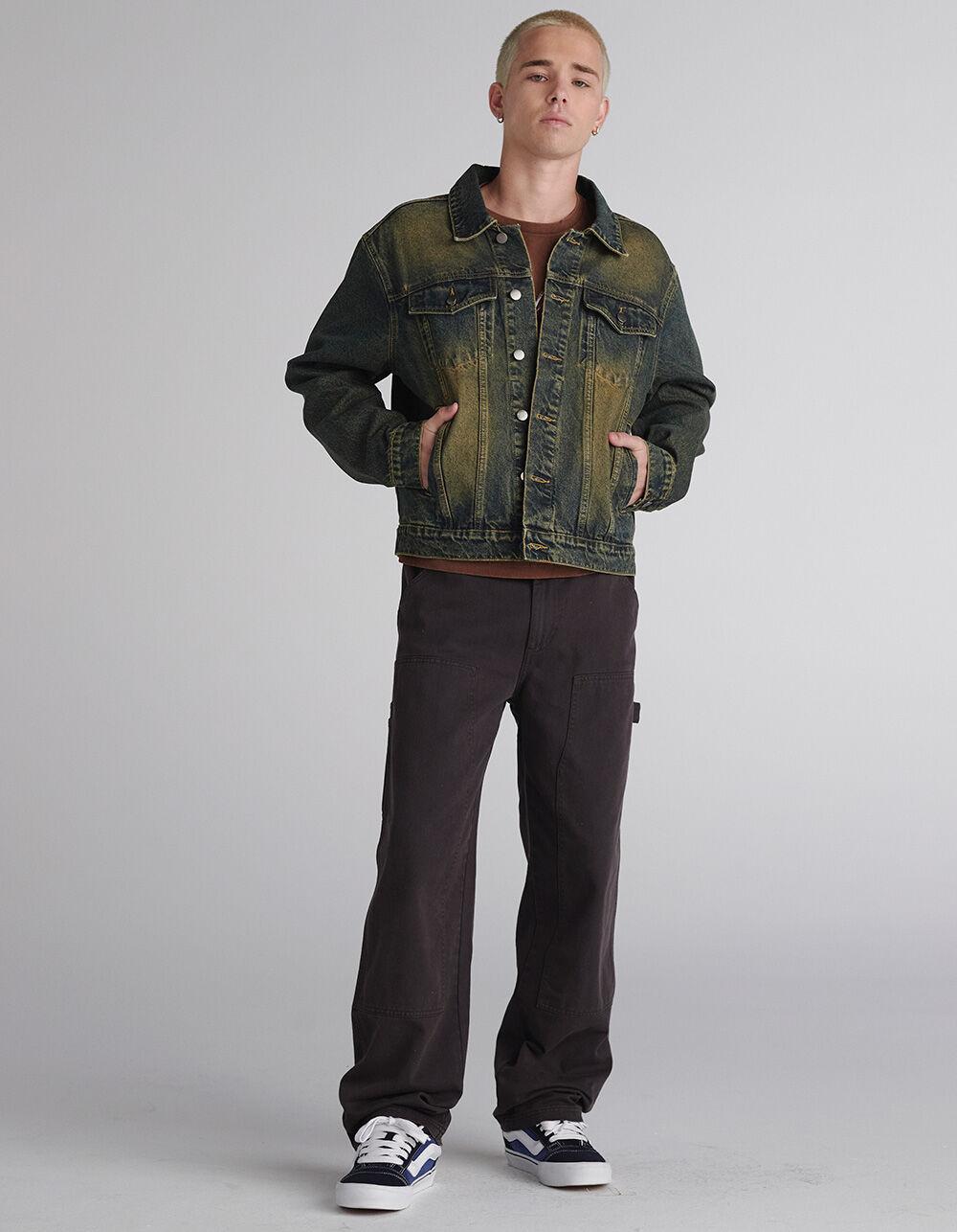 RSQ Mens Overdye Denim Trucker Jacket - INDIGO Product Image