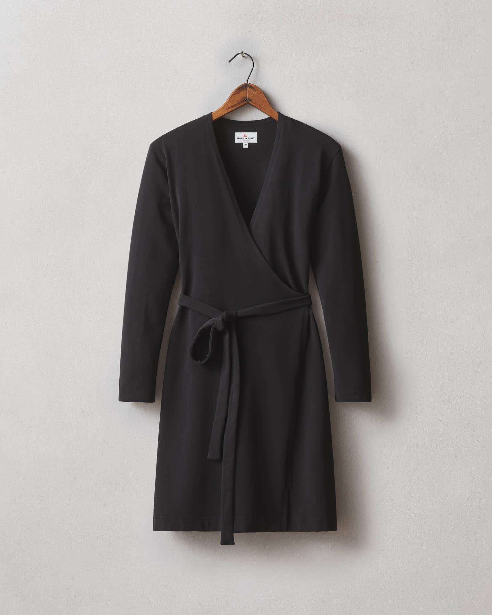 Women's Wrap Dress - Black Product Image