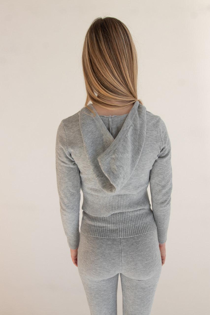 Soft Knit Zip Up Hoodie Product Image