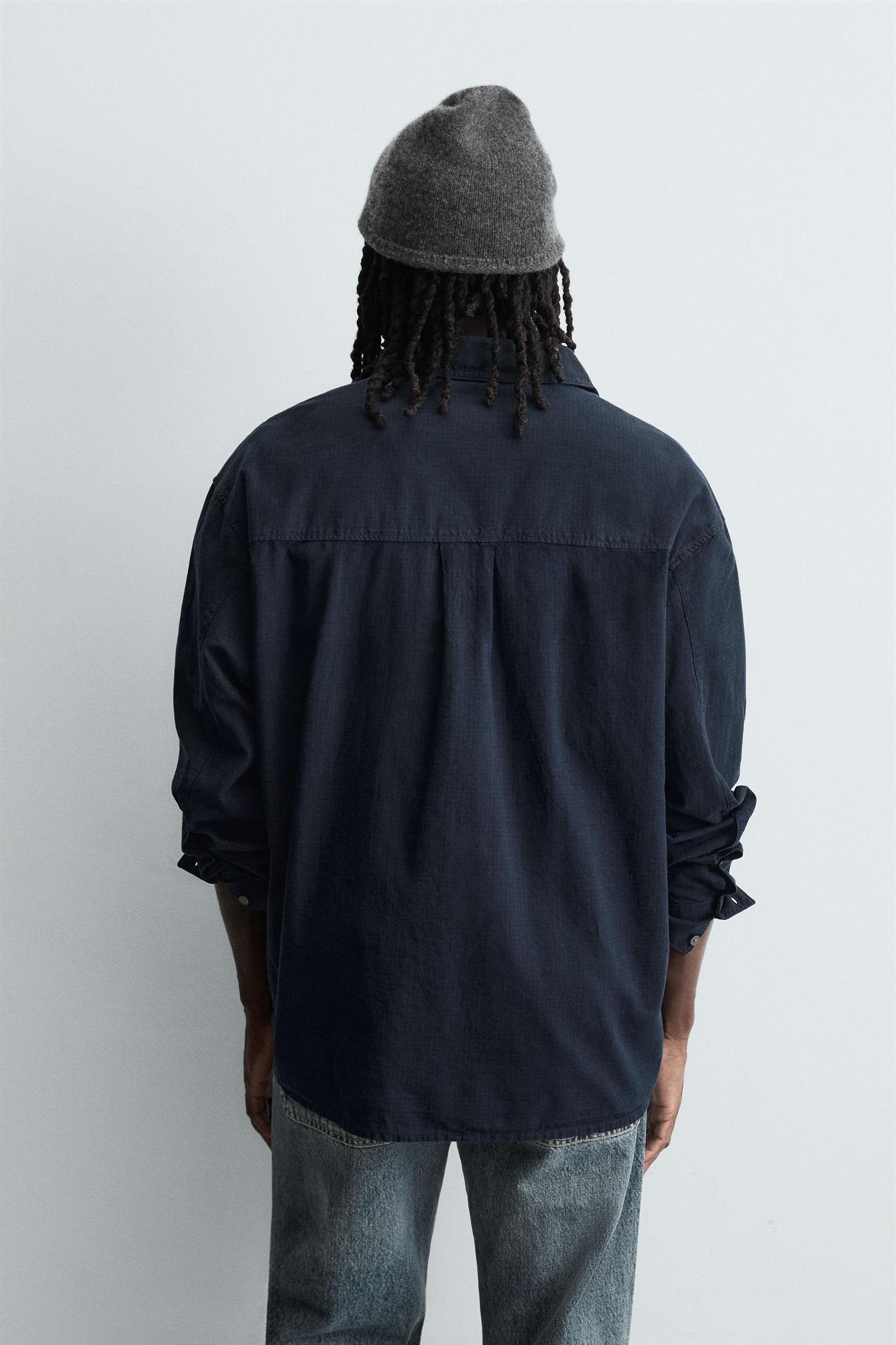 RELAXED FIT PLAID SHIRT Product Image