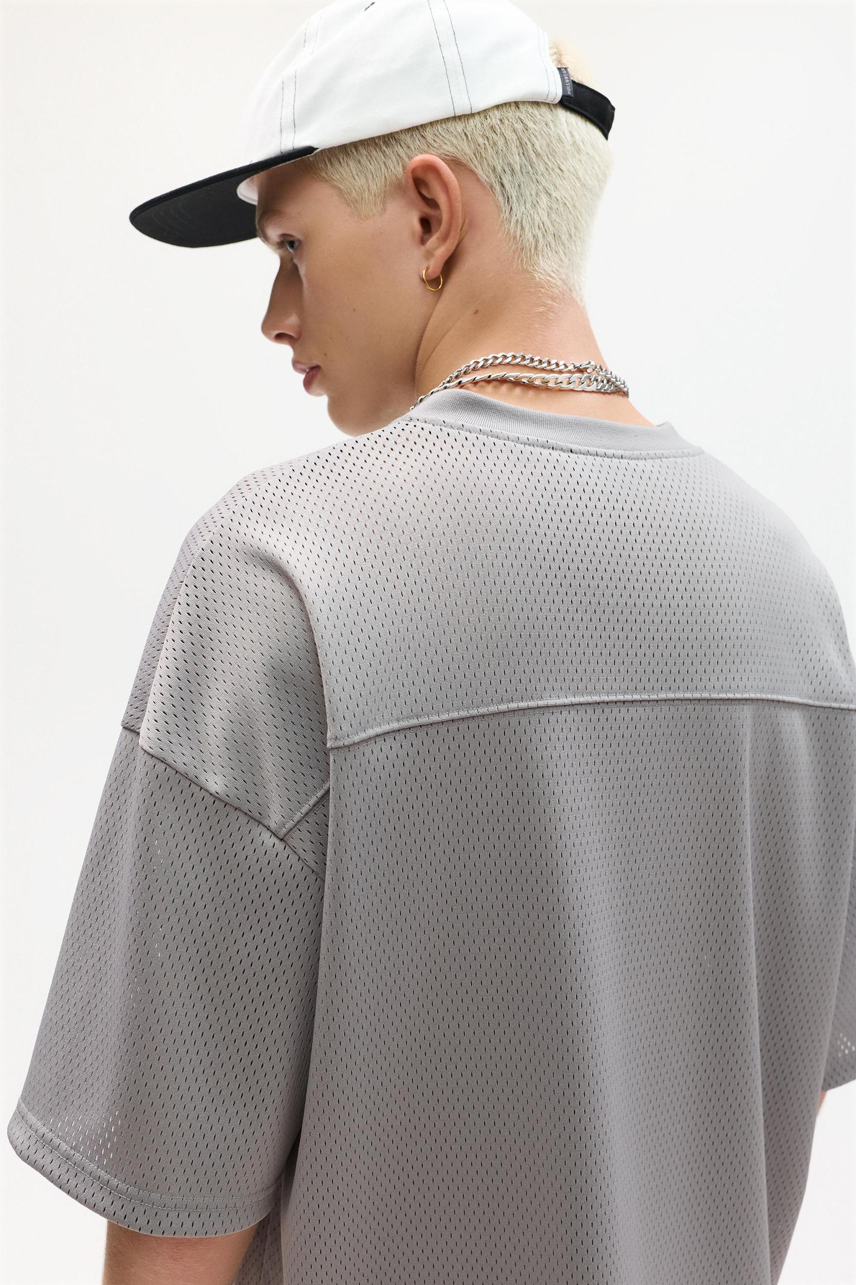 STWD mesh fabric T-shirt Product Image